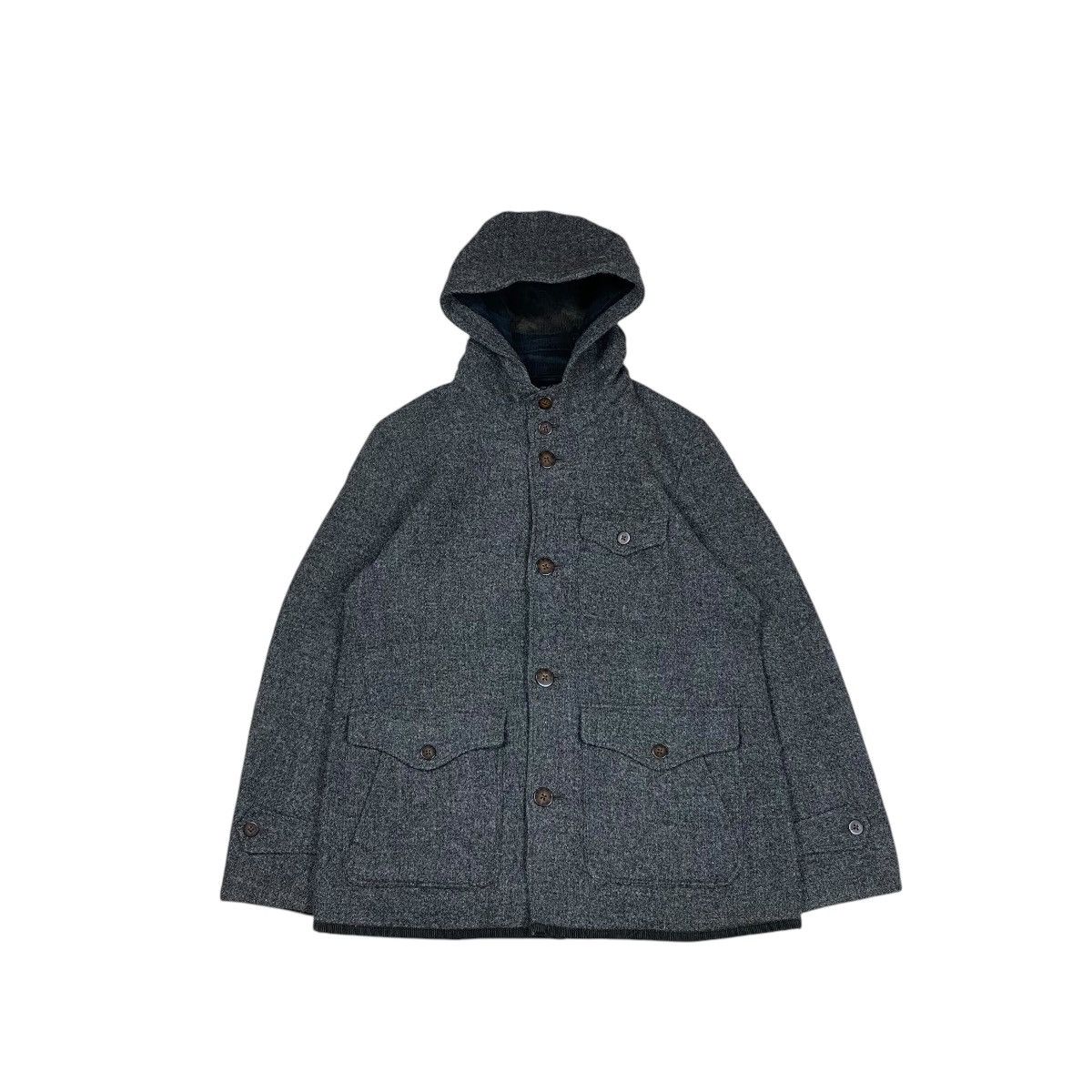 United Arrows x Harris Tweed Wool Pullover Jacket