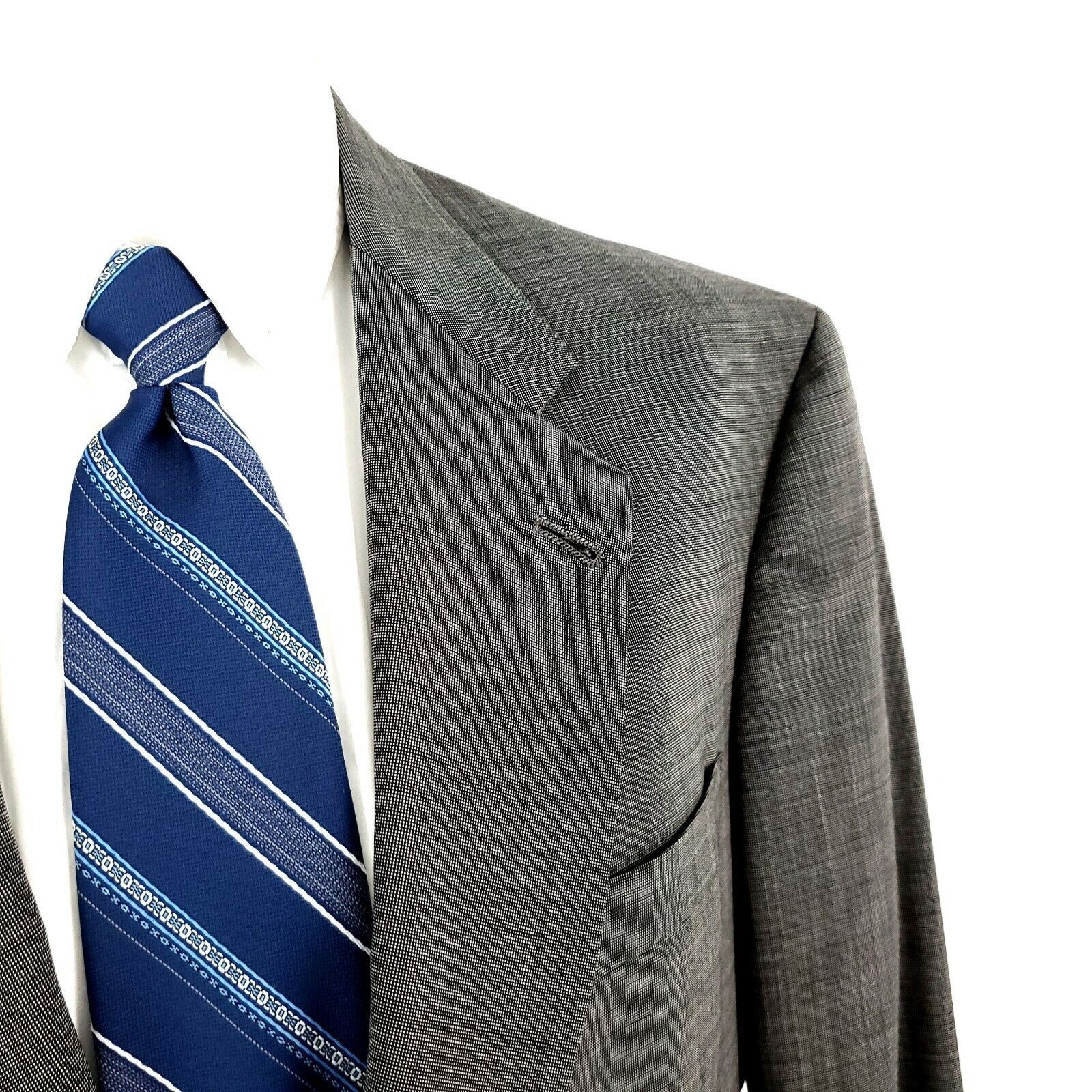 Hart Schaffner Marx Hart Schaffner Marx Gold Trumpeter Wool 2 Button Blazer 42L Size 42L - 2 Thumbnail