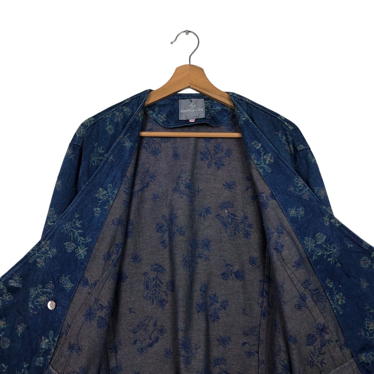 Japanese Brand 📌Vintage Indigo Denim Jacket Simple Life Size US M / EU 48-50 / 2 - 15 Thumbnail