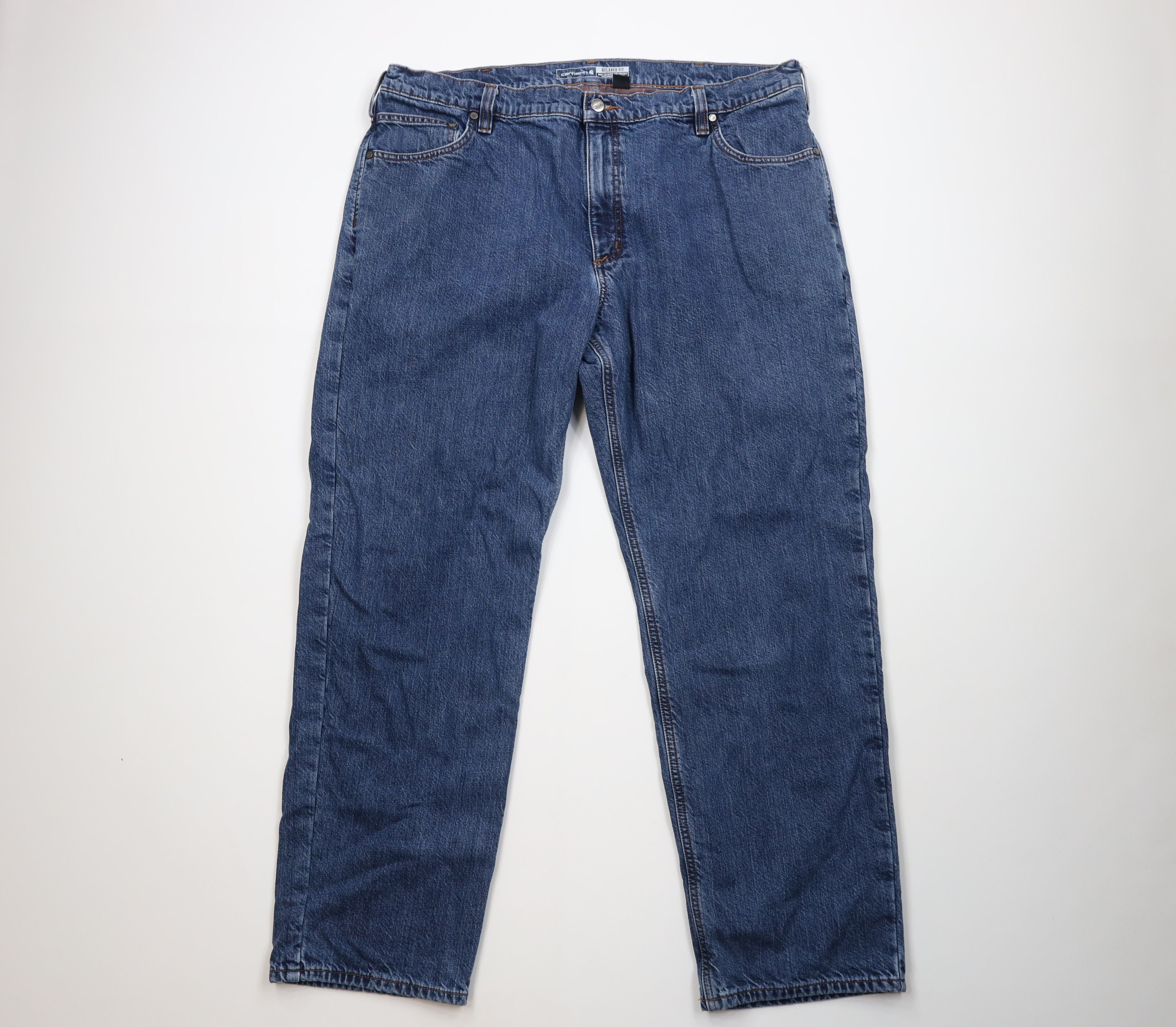 Carhartt Vintage Carhartt Fit Flannel Lined Wide Leg Jeans Blue Size US 42 / EU 58 - 2 Thumbnail