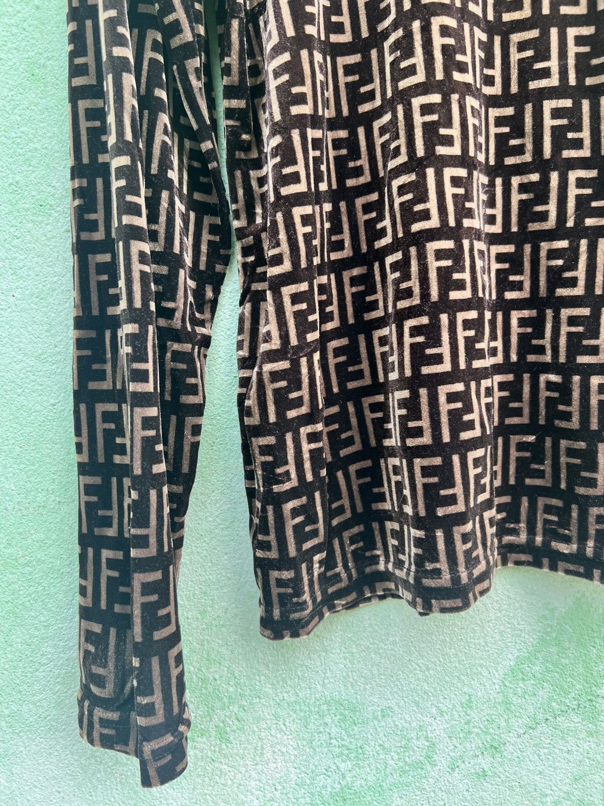 Fendi Fendi Jeans Roma Amor Zucca Monogram Mock Neck Long Sleeve Size M / US 6-8 / IT 42-44 - 8 Thumbnail