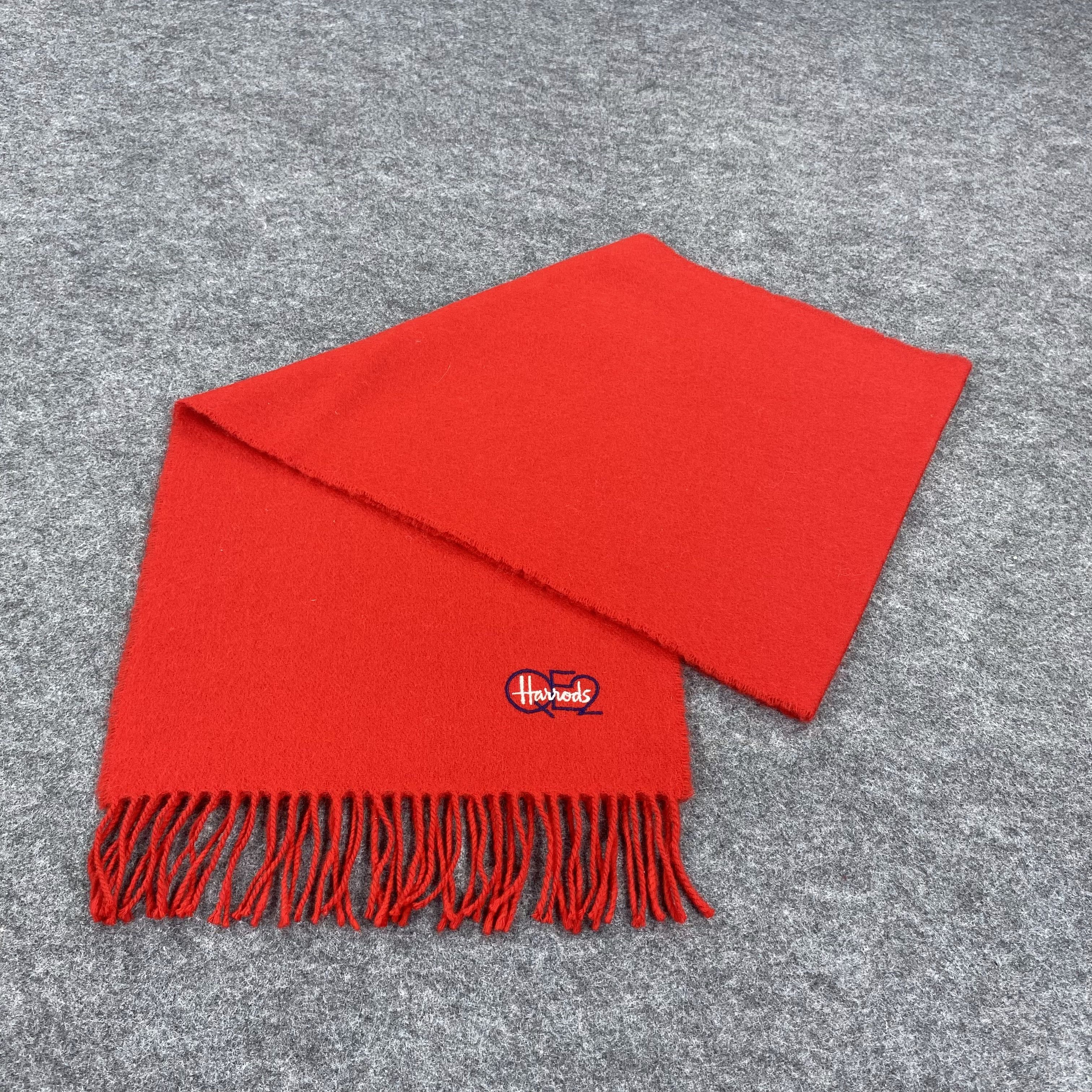 Harrods × Vintage GF10109 Harrods Scarf Neck Wear Muffler Nova Check Size ONE SIZE - 5 Thumbnail
