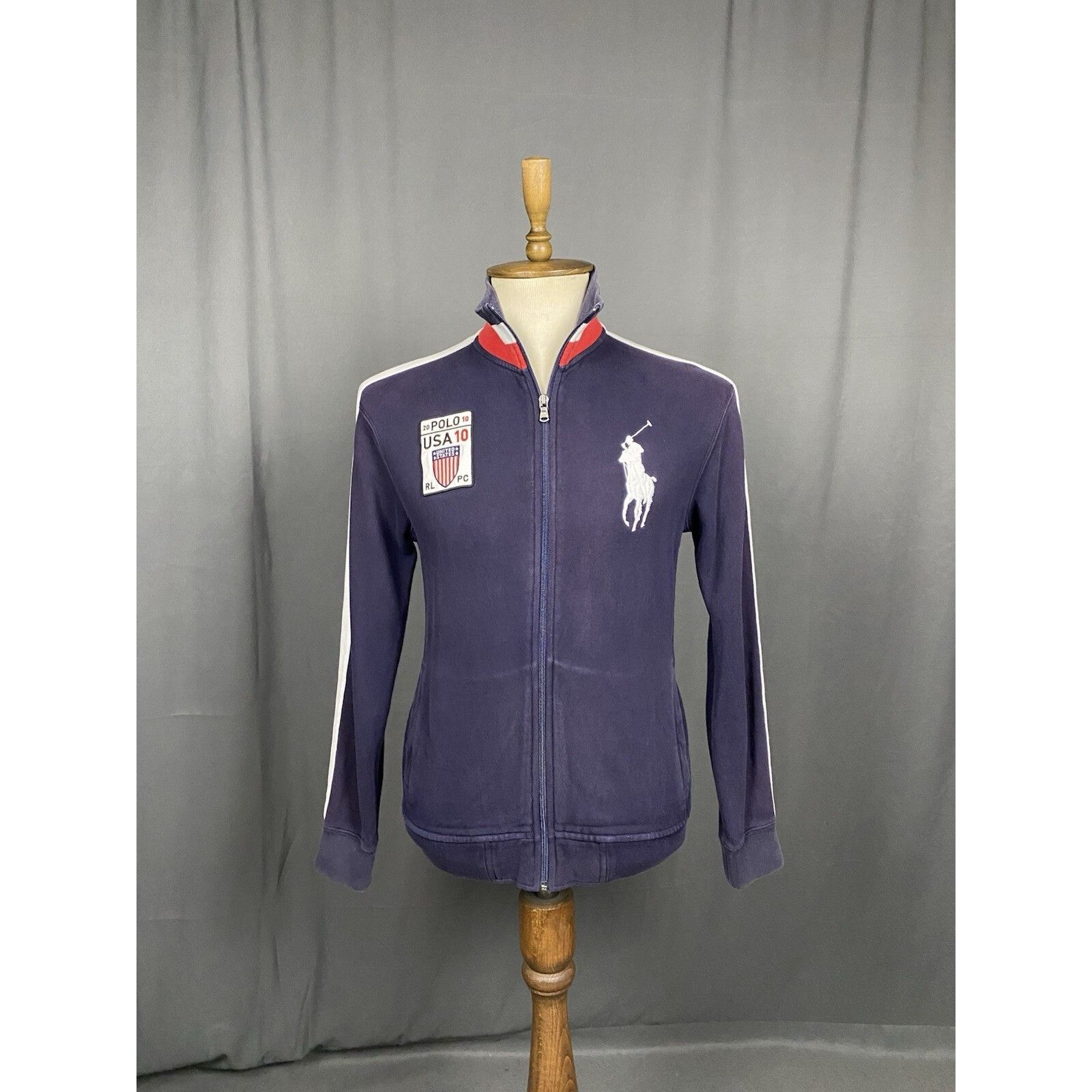 Polo Ralph Lauren Polo Ralph Lauren USA Team Men's Blue Full Zip High Neck Swe Size US M / EU 48-50 / 2 - 3 Thumbnail