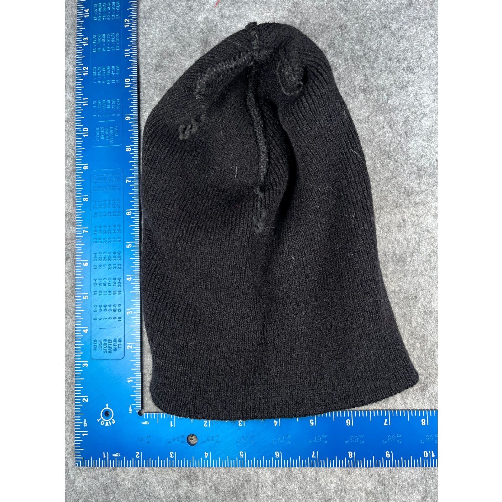 Vintage Beanie Adult One Size Black Knit 100% Acrylic Winter Snow Ski Campw Unbranded Unisex Beanie Size ONE SIZE - 5 Thumbnail