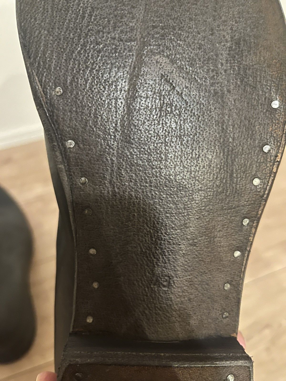 A1923 A DICIANNOVEVENTITRE Horse Leather Ankle Boots Size US 10 / EU 43 - 11 Thumbnail