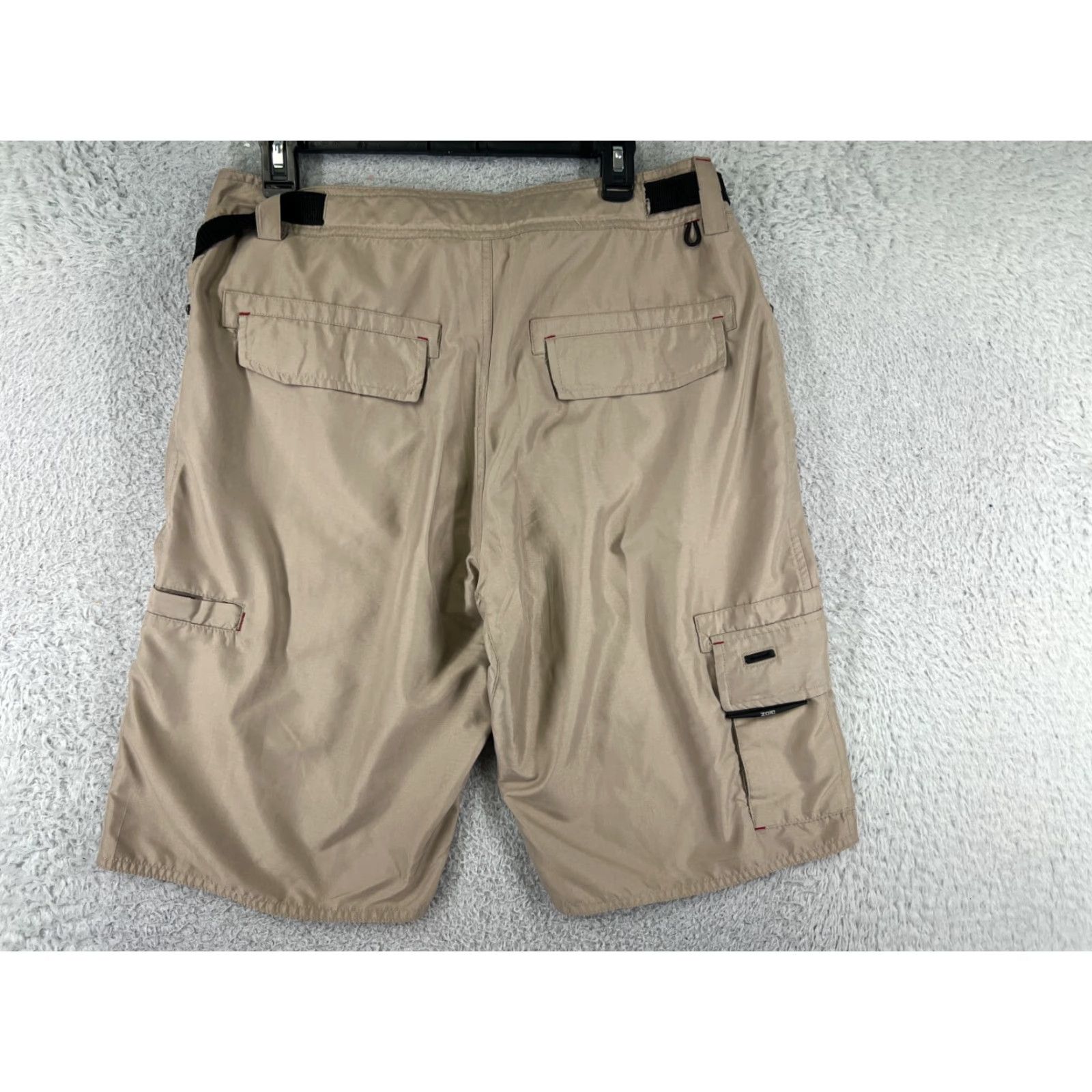 Vintage ZOIC Mens Cargo Shorts Beige XL Canvas Belted Cargo Pocket Casual Outdoors Hiking Camping Fishing Shirt? Size US 36 / EU 52 - 2 Thumbnail