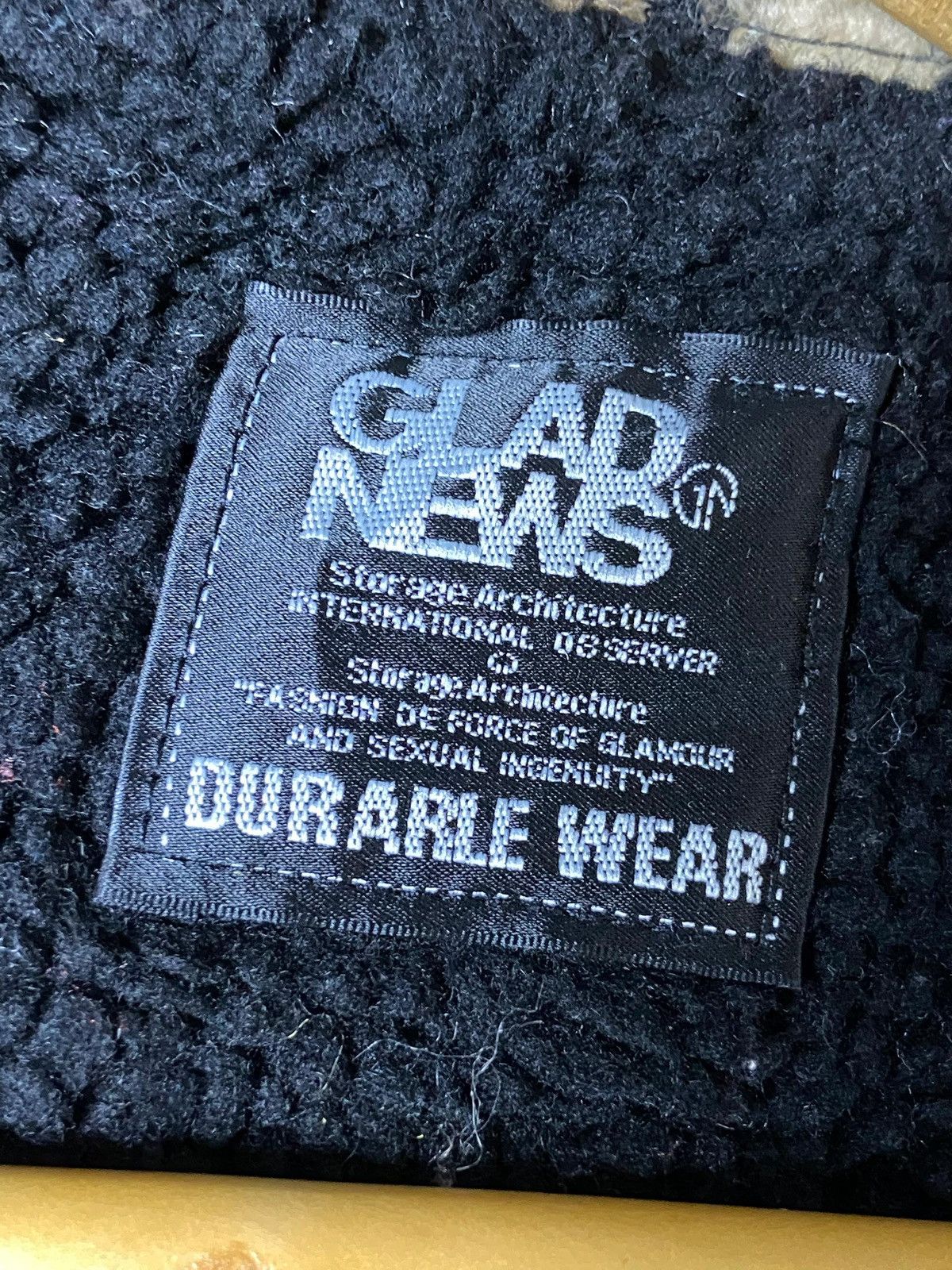 Japanese Brand Glad News Skull Dokuro Punk Hooded Boa Jacket (148) Size US XXS / EU 40 - 8 Thumbnail