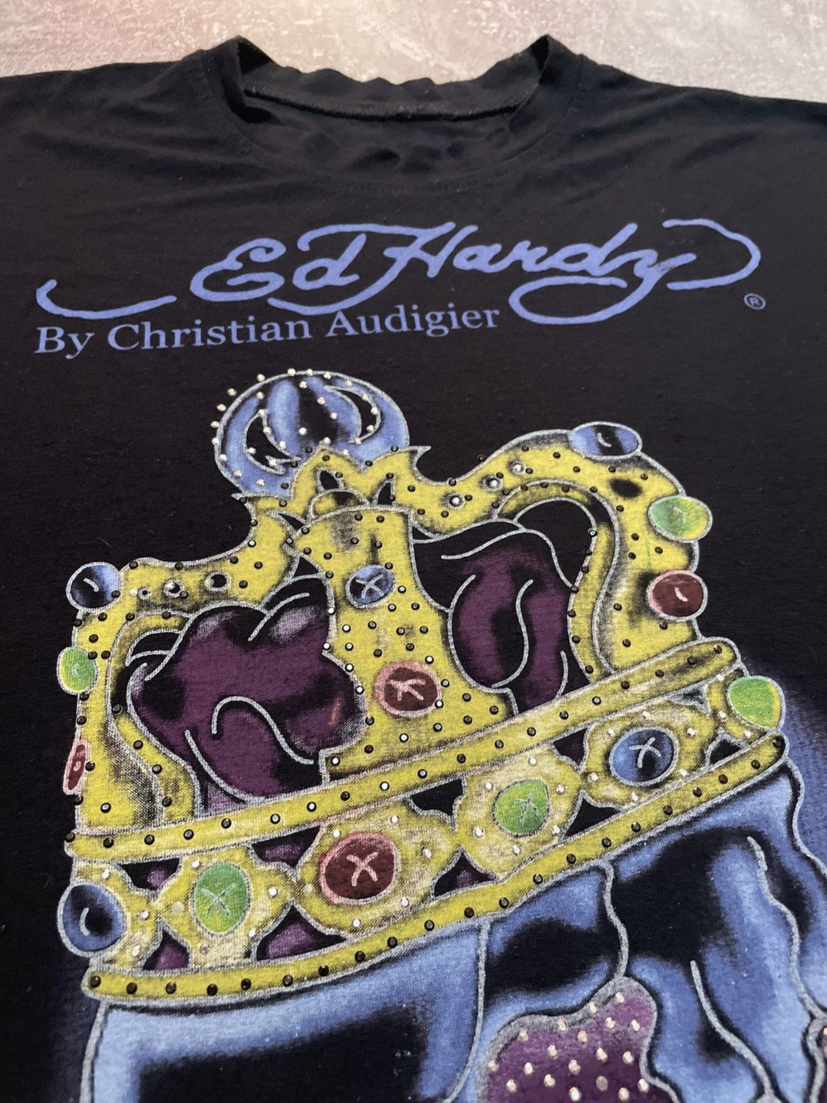 Christian Audigier Vintage Ed Hardy T-shirt Size US L / EU 52-54 / 3 - 7 Thumbnail