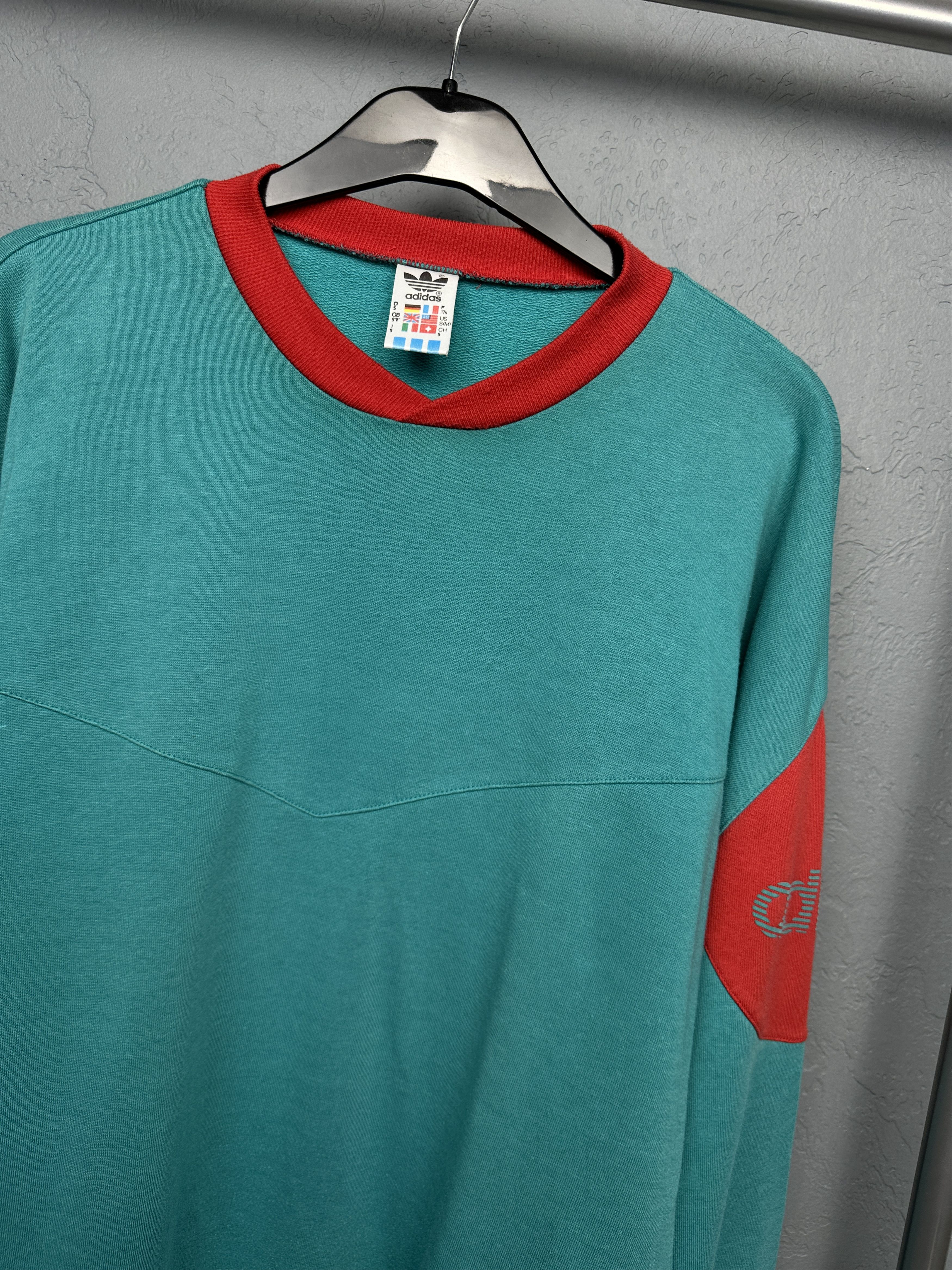 Adidas Adidas 90s Vintage Mens Oversized Sweatshirt Size US M / EU 48-50 / 2 - 2 Thumbnail