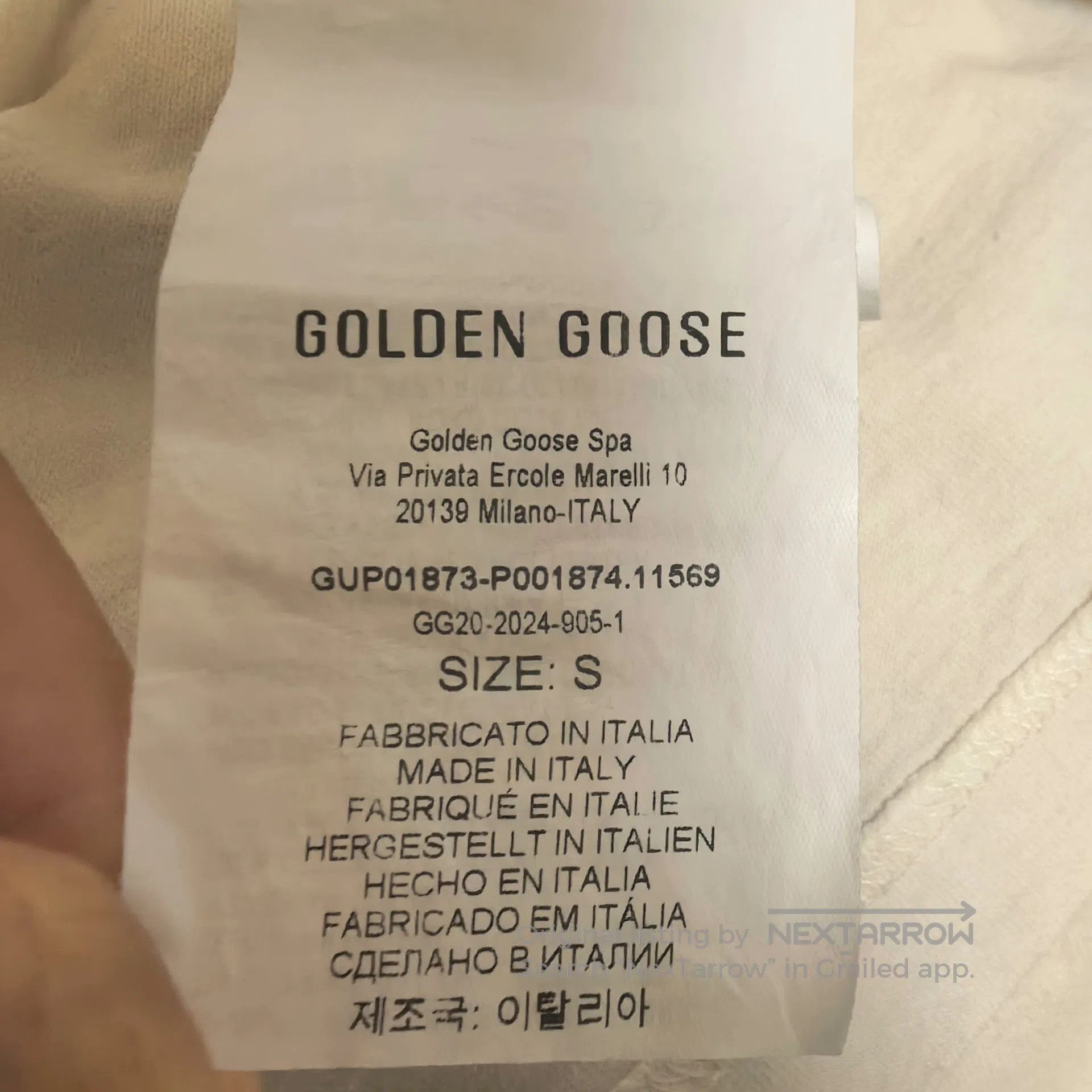 Golden Goose Golden Goose 25ss Distressed Slogan T. Size US S / EU 44-46 / 1 - 6 Thumbnail