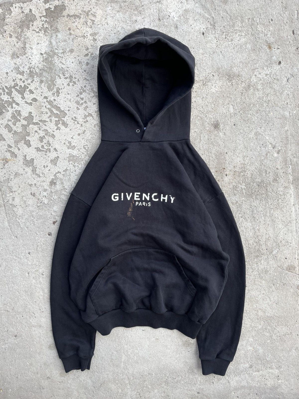 Givenchy Givenchy Paris Big Logo Hoodie Size US S / EU 44-46 / 1 - 1 Thumbnail