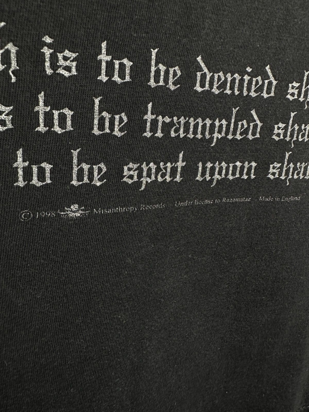 Band Tees Vintage Burzum Hvis Lyset Tar Oss Long Sleeve T Shirt Aske Size US M / EU 48-50 / 2 - 8 Thumbnail