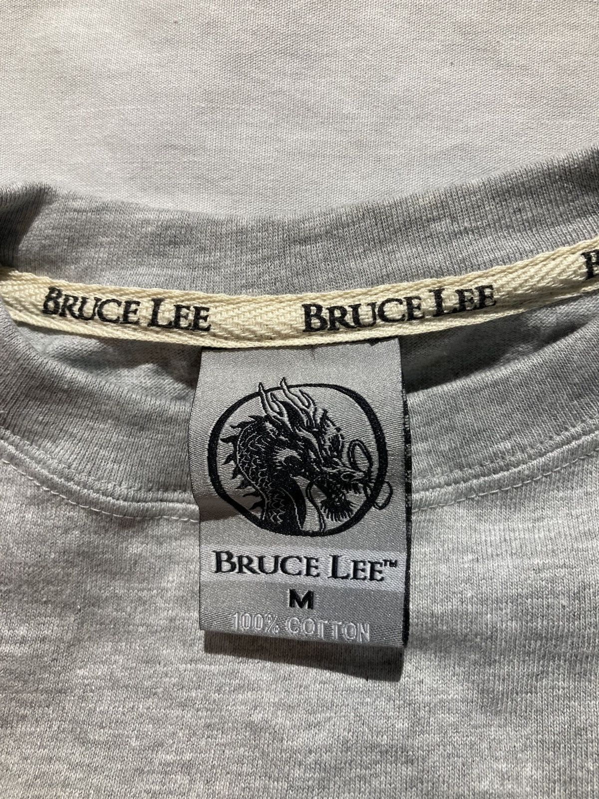 Vintage Bruce Lee (Jeans) T-shirt, Men’s size medium, made in Russia Size US M / EU 48-50 / 2 - 4 Thumbnail