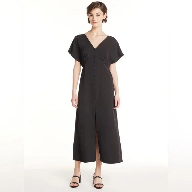 Other Label Rail x WhatSmitaFound Button Down Dress Flutter V Neck Size S / US 4 / IT 40 - 1 Thumbnail