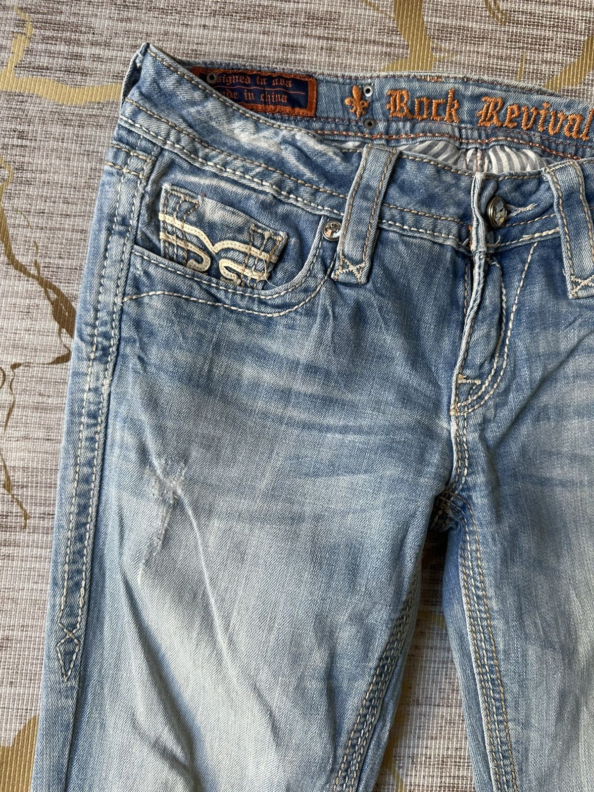 Rock Revival FLARE Rock Revival Distressed Jeans Size 28" / US 6 / IT 42 - 11 Thumbnail
