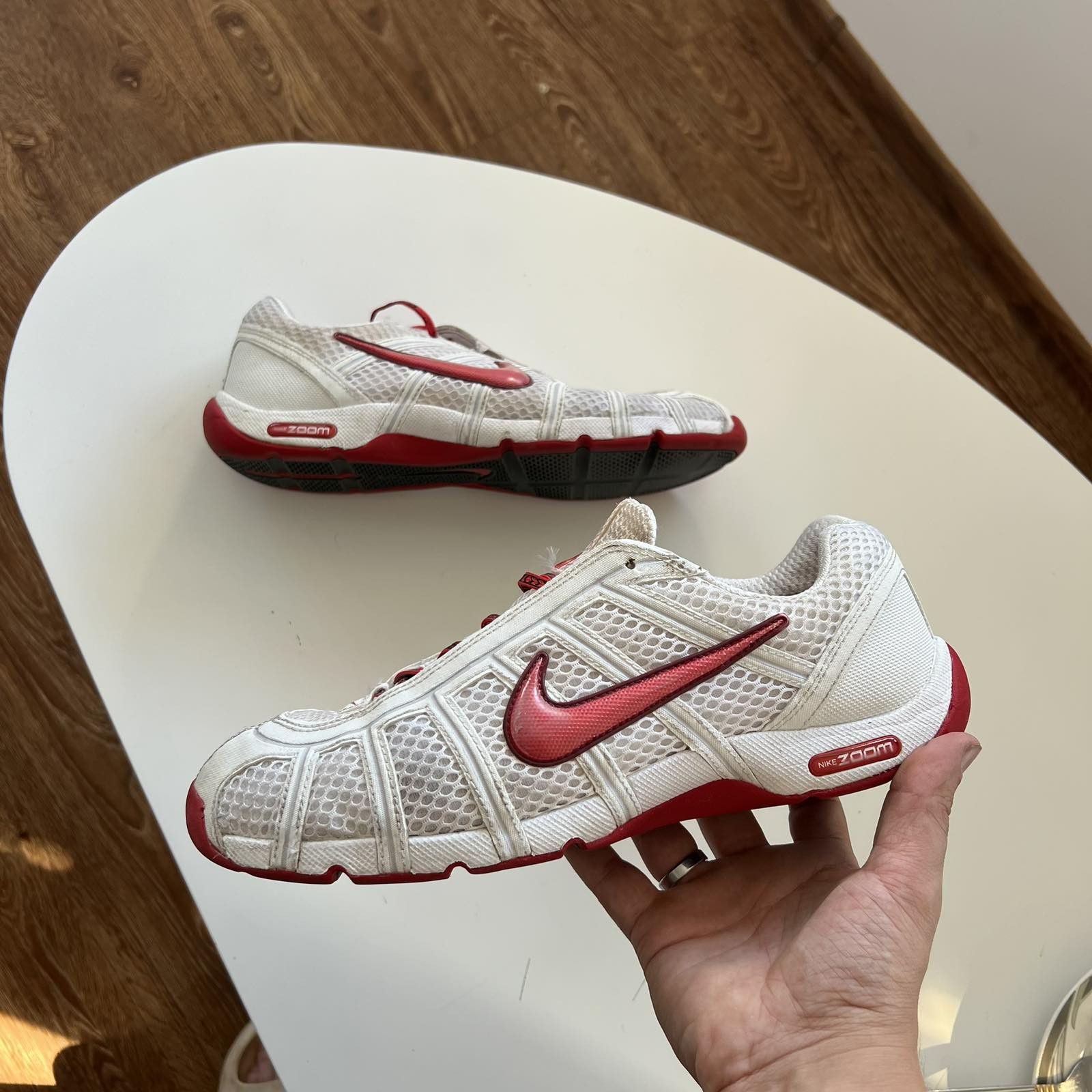 Nike Nike Like P-6000 White Red Y2K Shoes Size US 9.5 / EU 42-43 - 1 Thumbnail