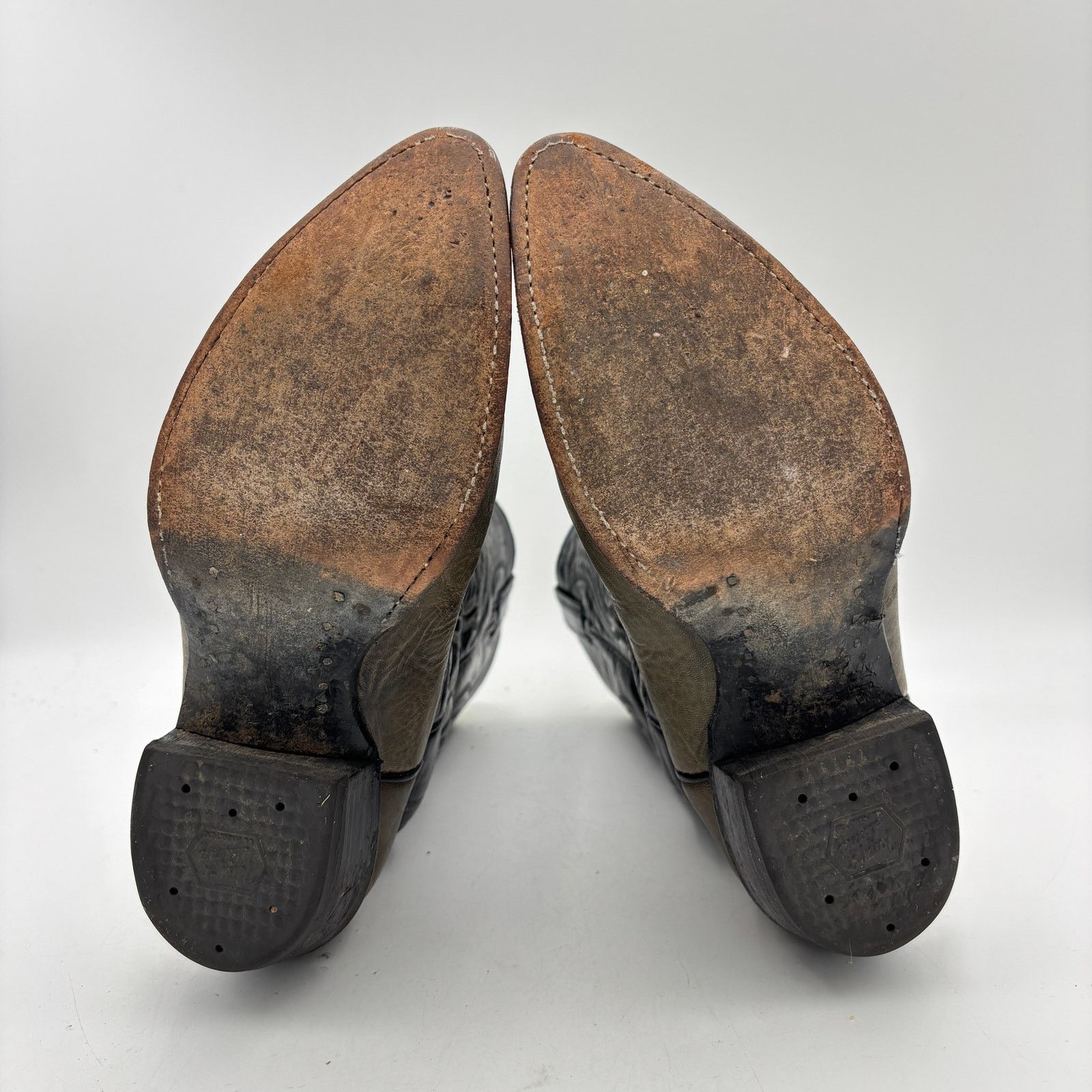 Tony Lama × Vintage Vintage Tony Lama 6701 Black Label Western Boots 7.5D 90s Size US 7.5 / EU 40-41 - 7 Thumbnail