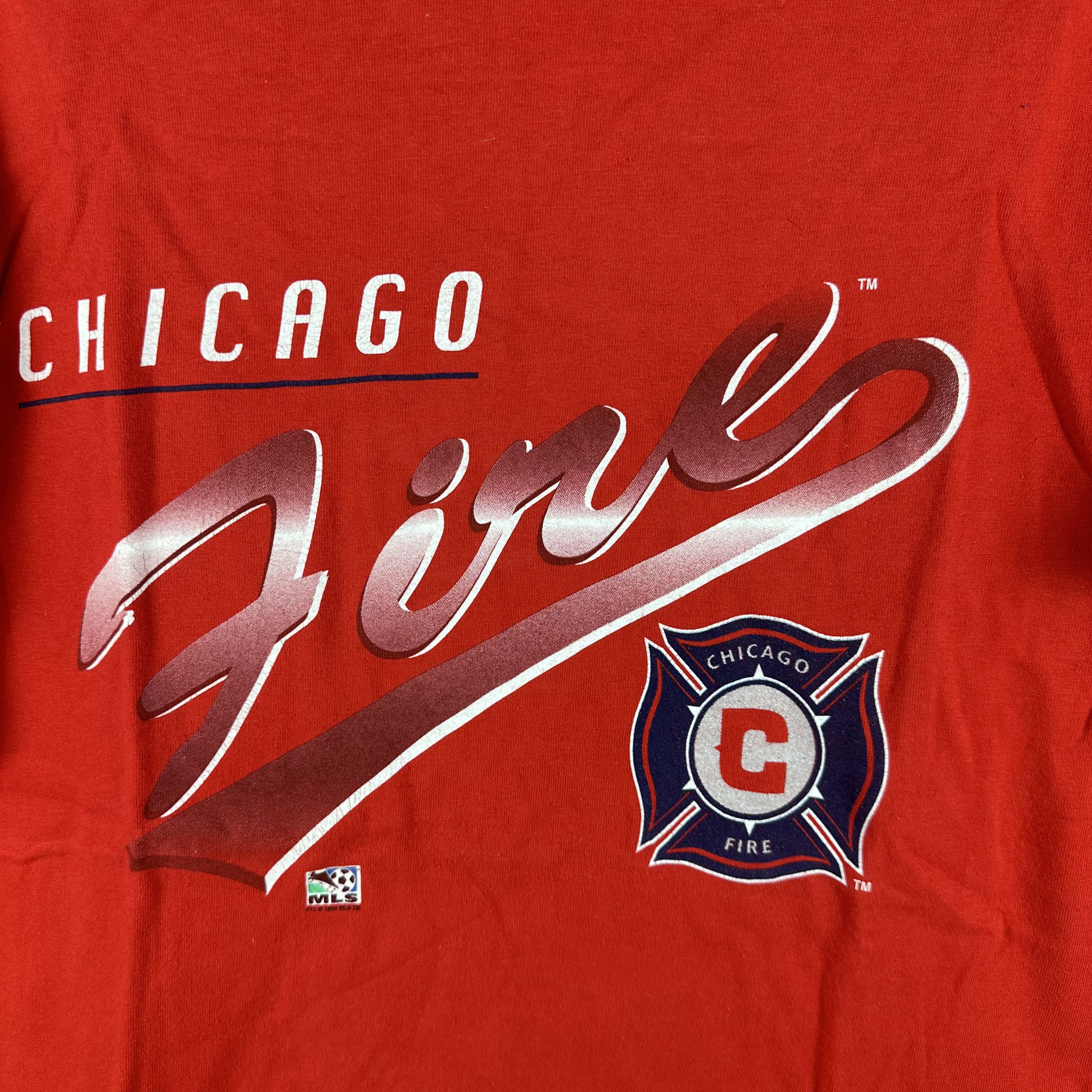 Vintage 1999 Chicago Fire FC MLS Soccer Club Single Stitch T-Shirt Size US L / EU 52-54 / 3 - 2 Thumbnail