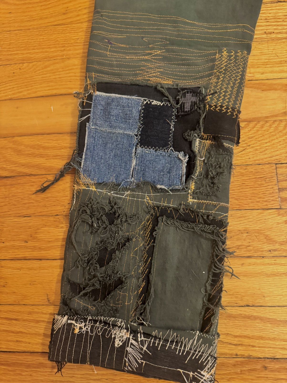 Other Custom 1/1 jeans “distorted stitches” Size US 34 / EU 50 - 6 Thumbnail