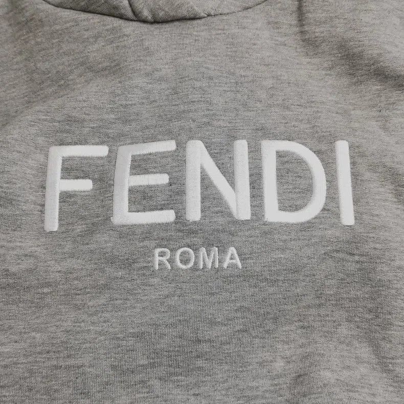 Fendi Fendi Pure cotton letter logo hooded sweatshirt Size S / US 4 / IT 40 - 3 Thumbnail
