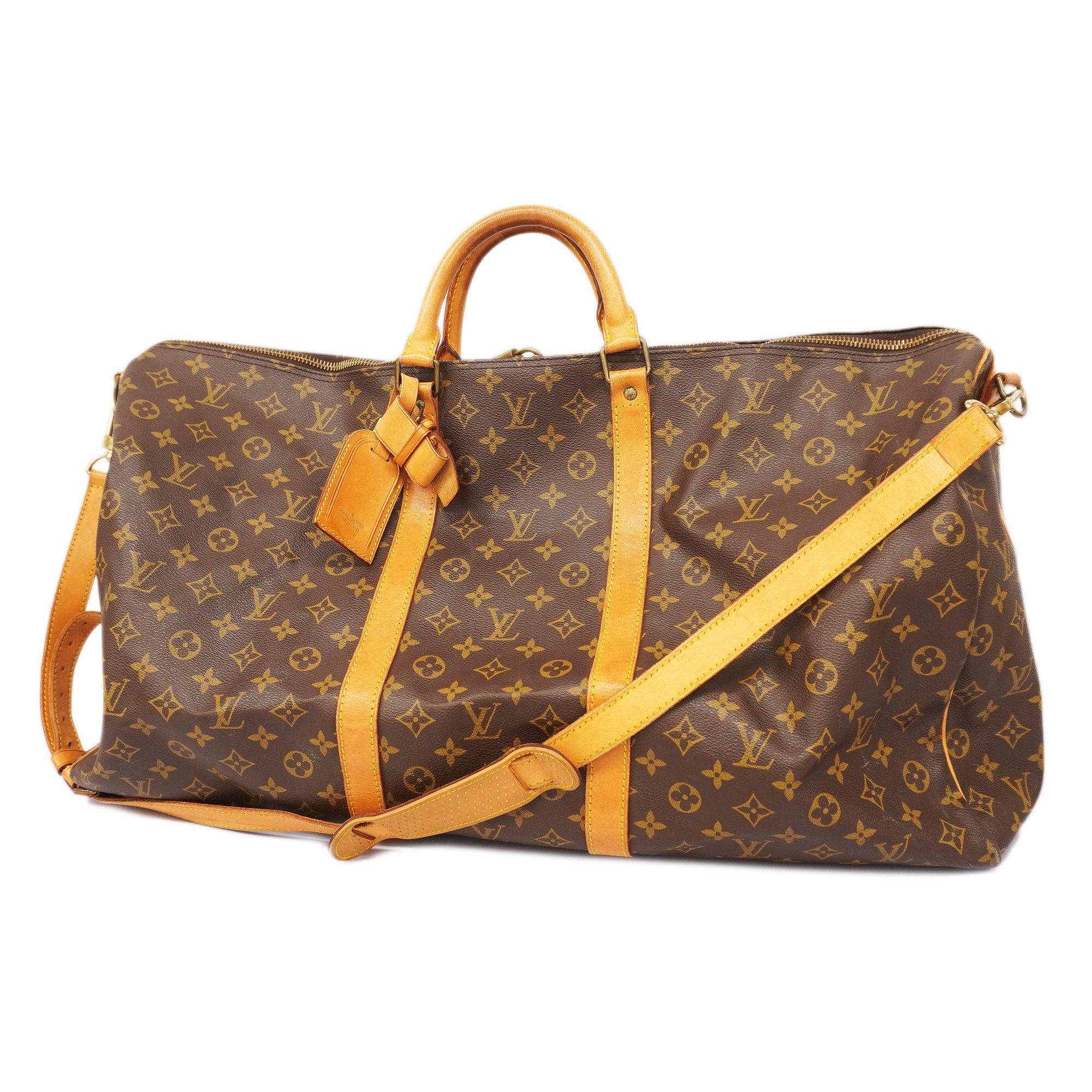 Louis Vuitton Keepall Bandouliere 60 Women's and Men's Boston Bag M41412  Monogram Ebene (Brown)