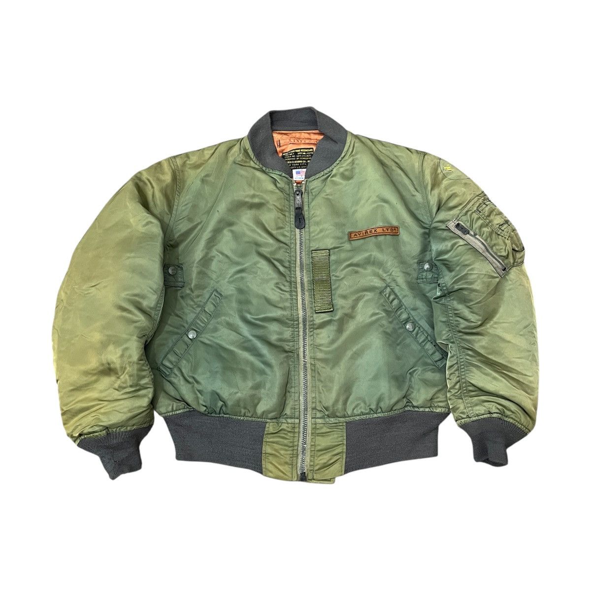 Avirex Sunfaded Vintage Avirex Ma 1 Fyl Jacket Bomber Reversible Size US M / EU 48-50 / 2 - 1 Thumbnail