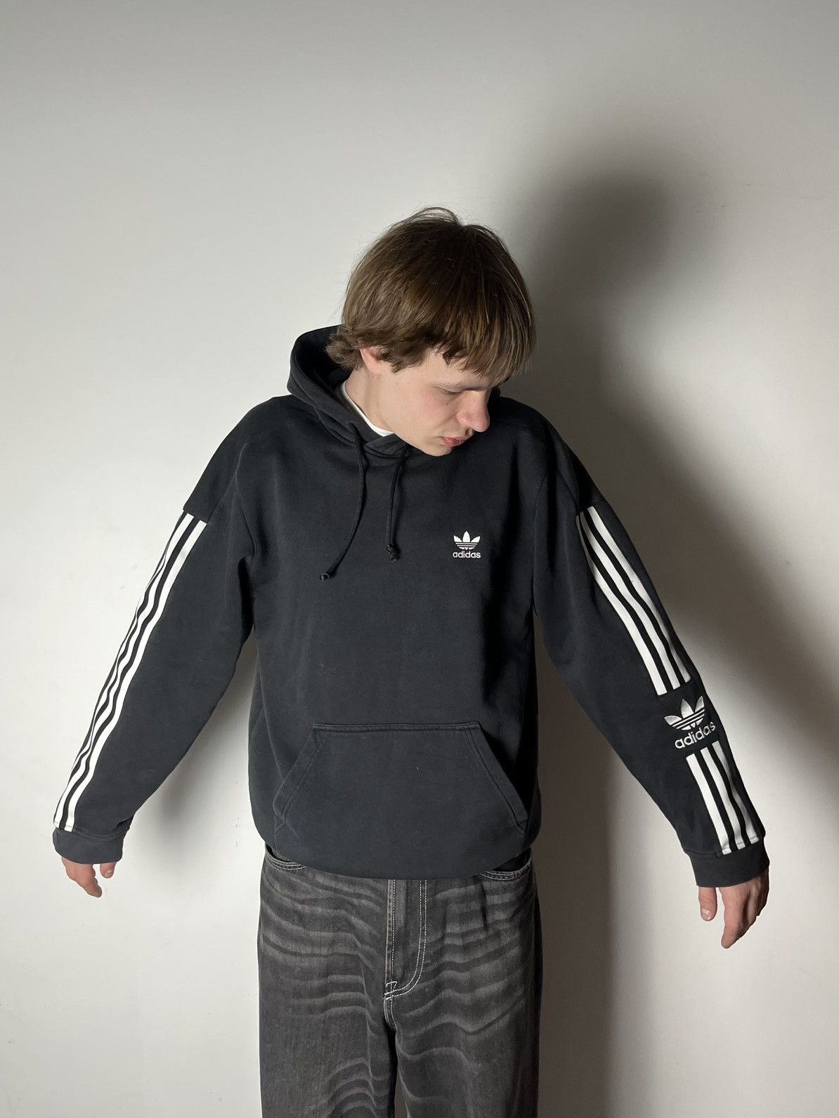 Adidas 🔥CRAZY ADIDAS BALENCIAGA VIBE OPIUM BOXY HOODIE Y2K 00’S Size US S / EU 44-46 / 1 - 6 Thumbnail