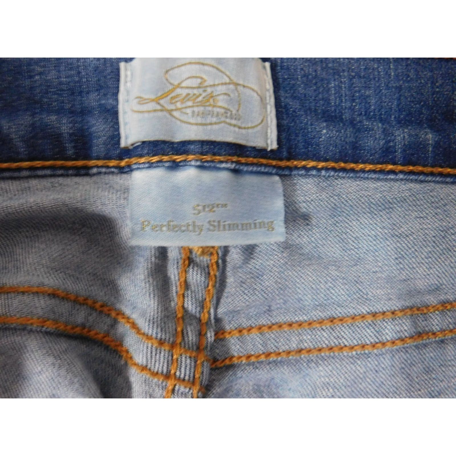 Levi's Levi's Jeans Womens 10 Blue Slimming 512 Straight Regular Denim Cotton Blend Waist 28 Inseam 25 in Zip Zipper Size 32" / US 10 / IT 46 - 6 Thumbnail