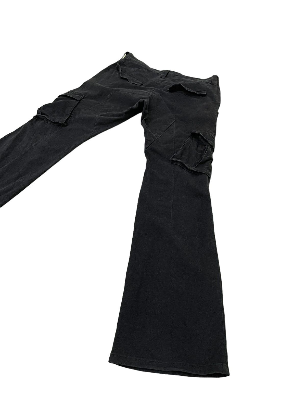 Japanese Brand Flare Cargo Moleskin Kiryuyrik Japan Boot Cut 7🟦2 Size US 35 - 2 Thumbnail