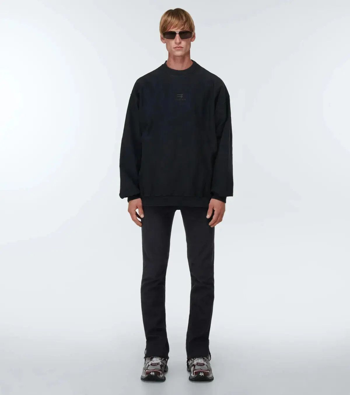 Balenciaga o1w1db10425 Super Fitted Jeans in Black Size US 29 - 3 Thumbnail