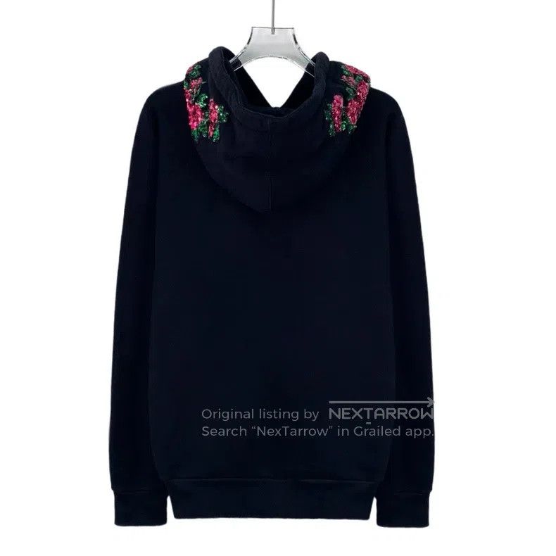 Gucci gucci Black flower tiger sequin cotton hooded long-sleeved Size US XS / EU 42 / 0 - 2 Thumbnail