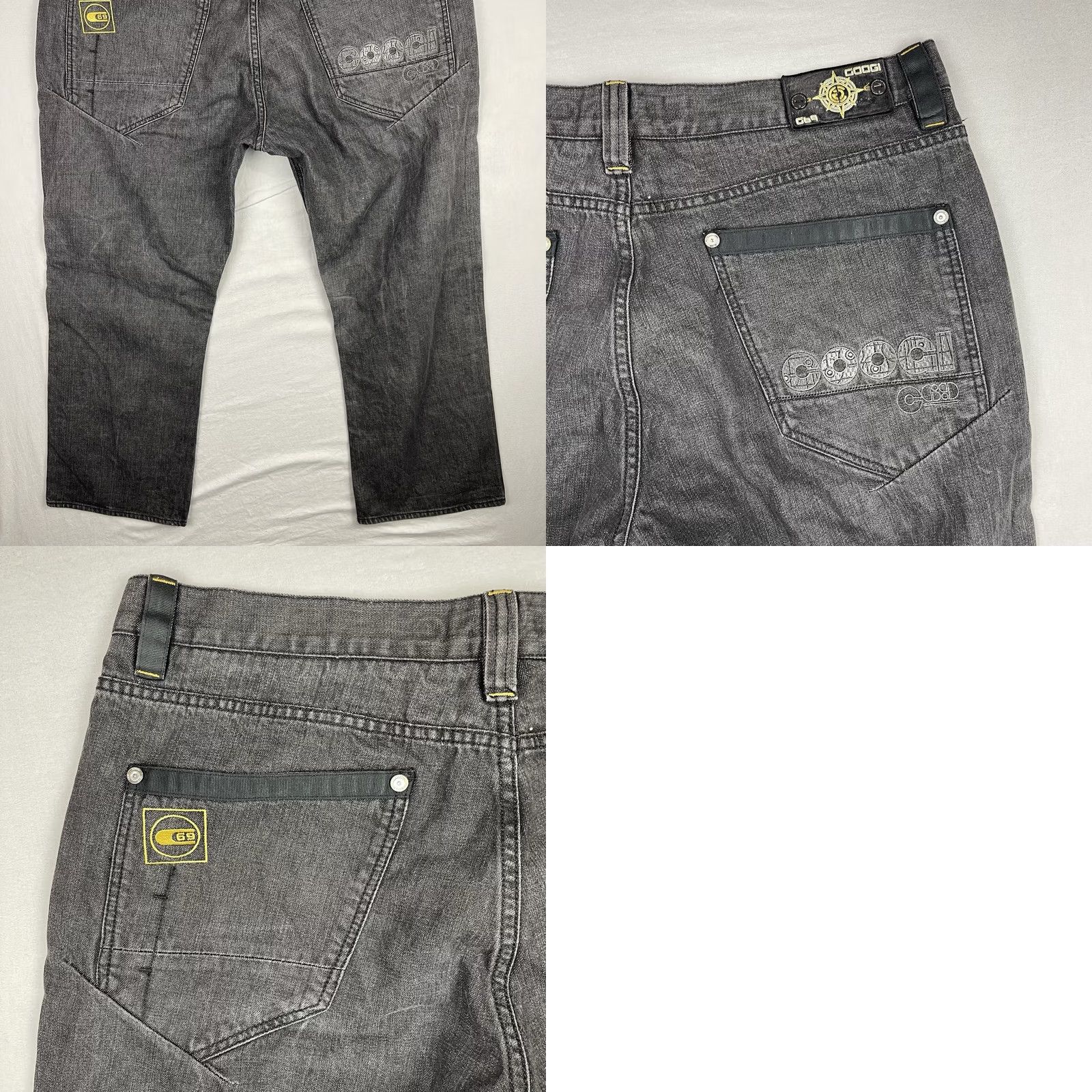 Coogi VINTAGE COOGI Jeans Mens 40x34 5-Pocket Denim Straight Baggy Hip Hop Streetwear Black 40x34 Mens Jeans Size US 40 / EU 56 - 9 Thumbnail