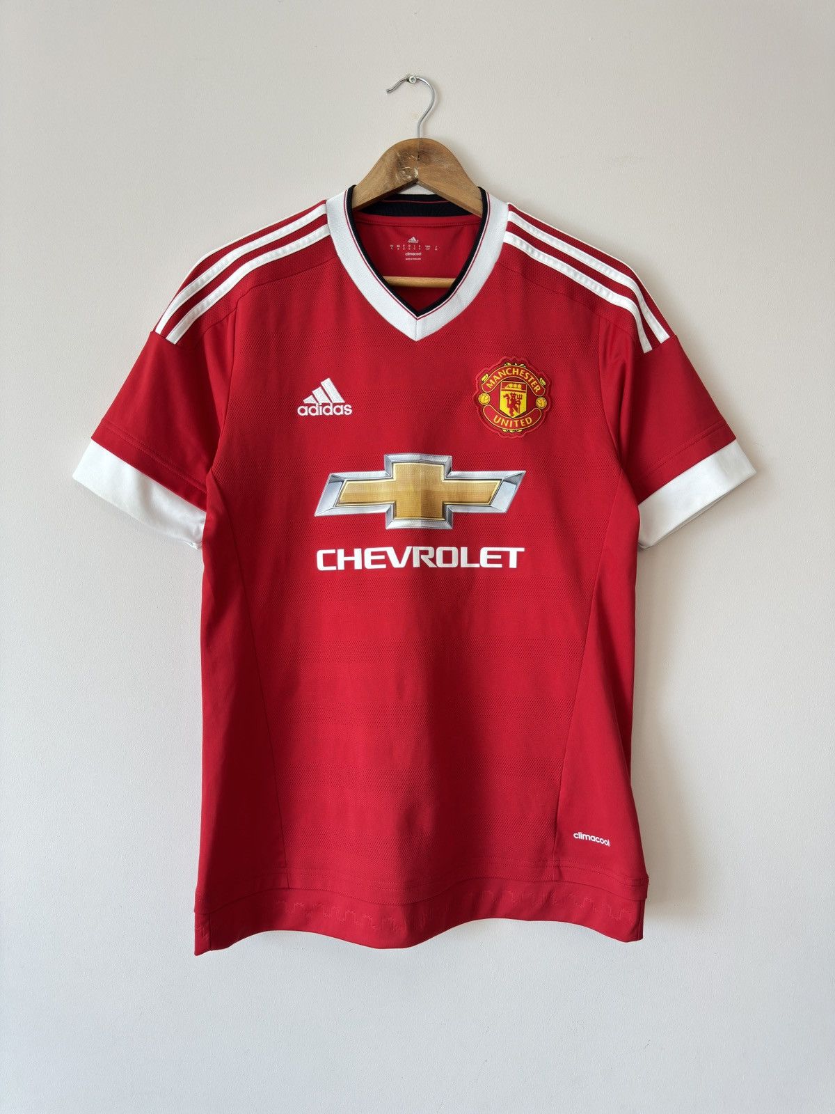 Adidas Manchester United 2015-2016 Home Soccer Jersey Football Kit Size US S / EU 44-46 / 1 - 1 Thumbnail