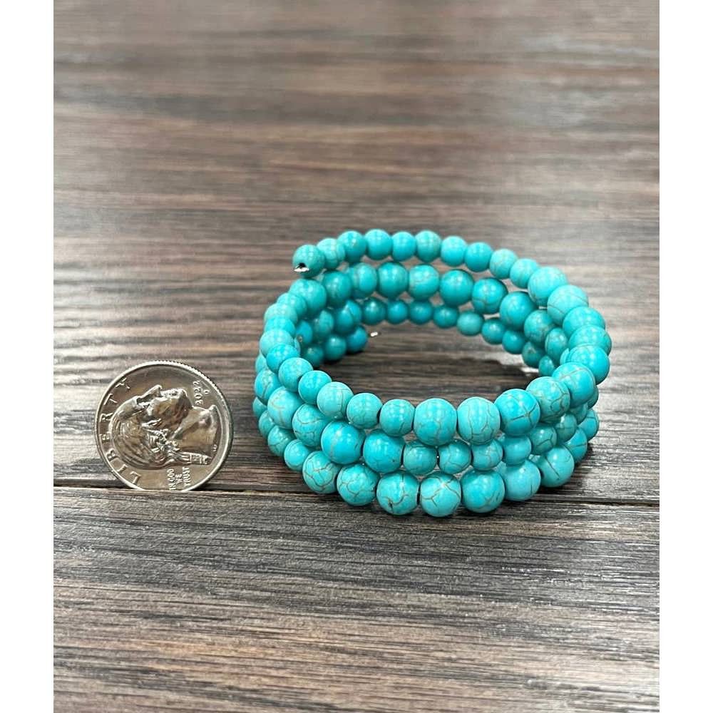 Other Handmade Synthetic Turquoise Wrap Bracelet Fashion, Southwes Size ONE SIZE - 9 Thumbnail
