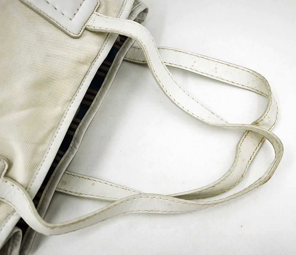 Hogan HOGAN White canvas expandable tote bag Size ONE SIZE - 11 Thumbnail