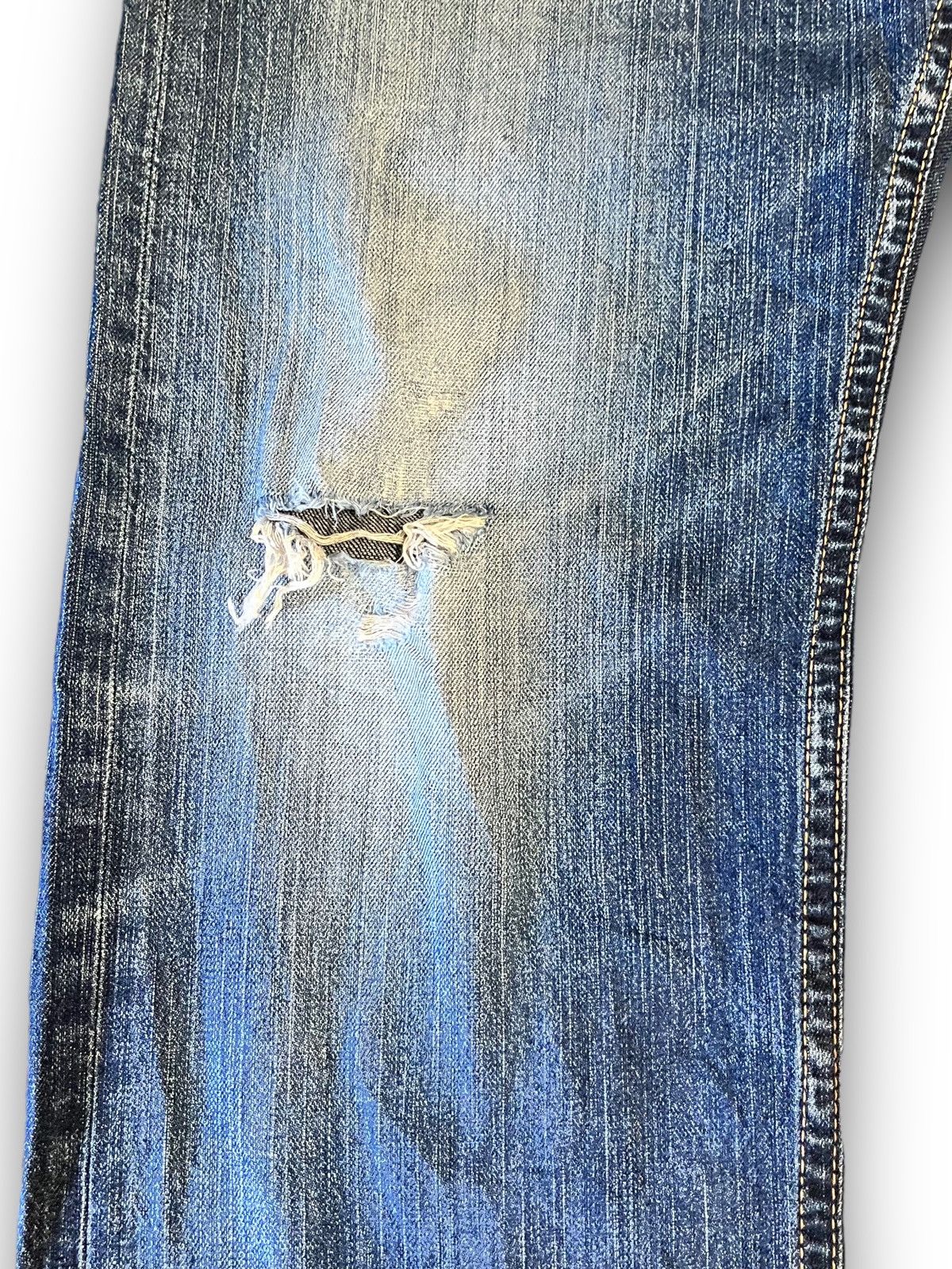 Edwin Vintage Edwin Blue Trip Mud Wash Distressed Style Jeans Size US 32 / EU 48 - 4 Thumbnail