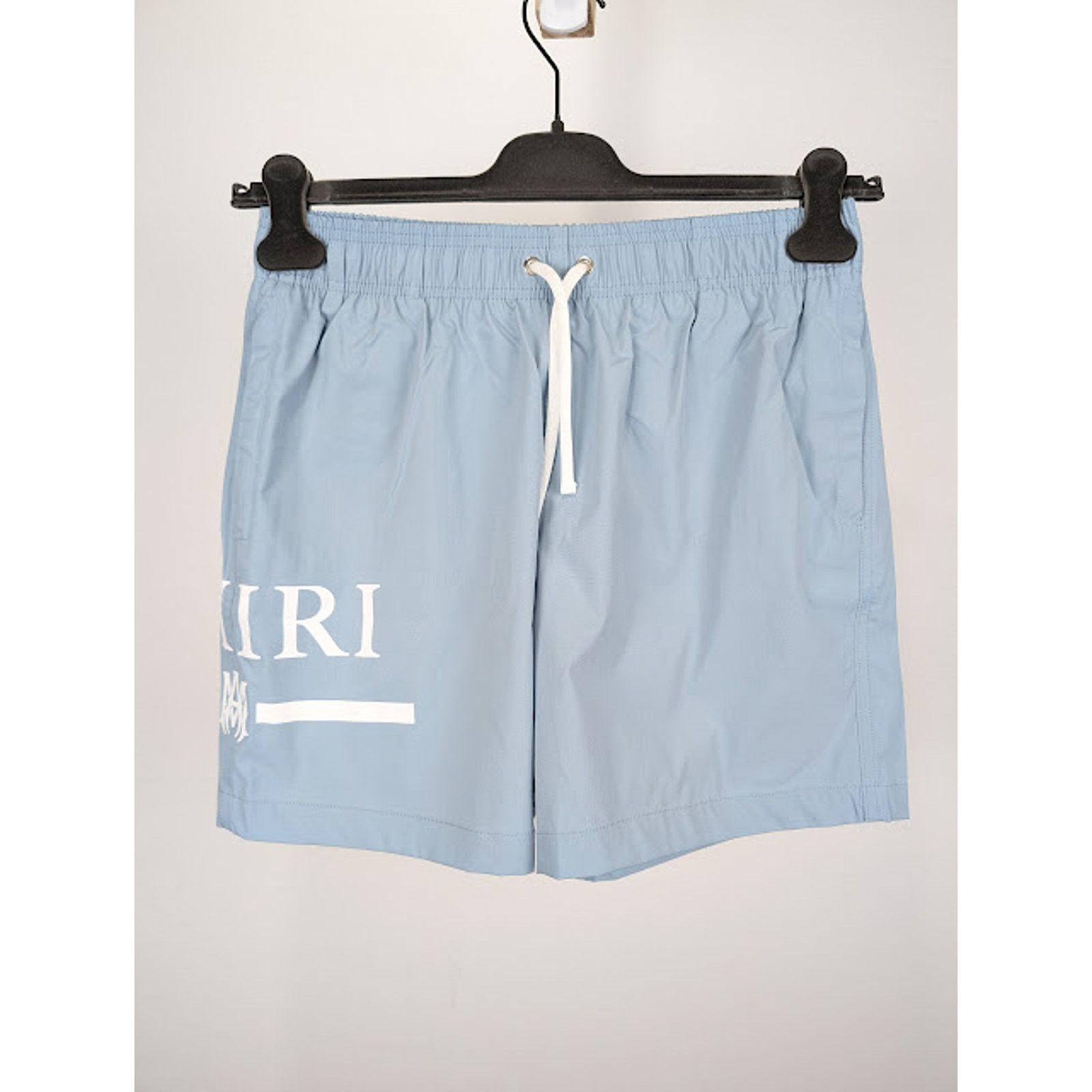 Amiri o1rshd1 MA Bar Logo SwimTrunk in Dusty Blue Size US 36 / EU 52 - 1 Thumbnail