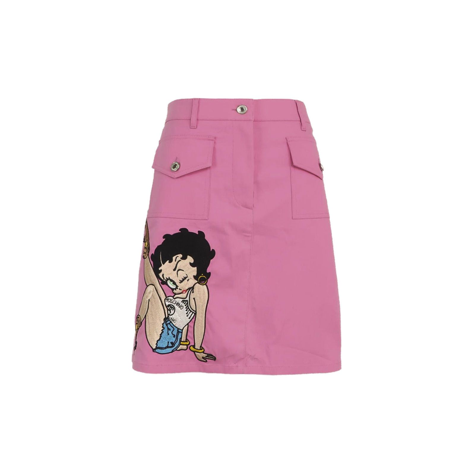 Moschino Moschino Betty Boop Embroidered Mini Skirt Size 40 Size 27" / US 4 / IT 40 - 1 Thumbnail