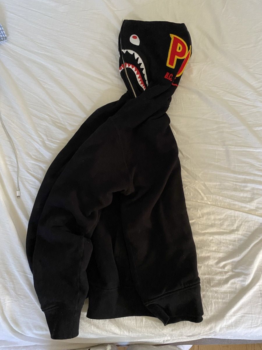 Bape Bape PONR Shark Hoodie Size US L / EU 52-54 / 3 - 2 Thumbnail