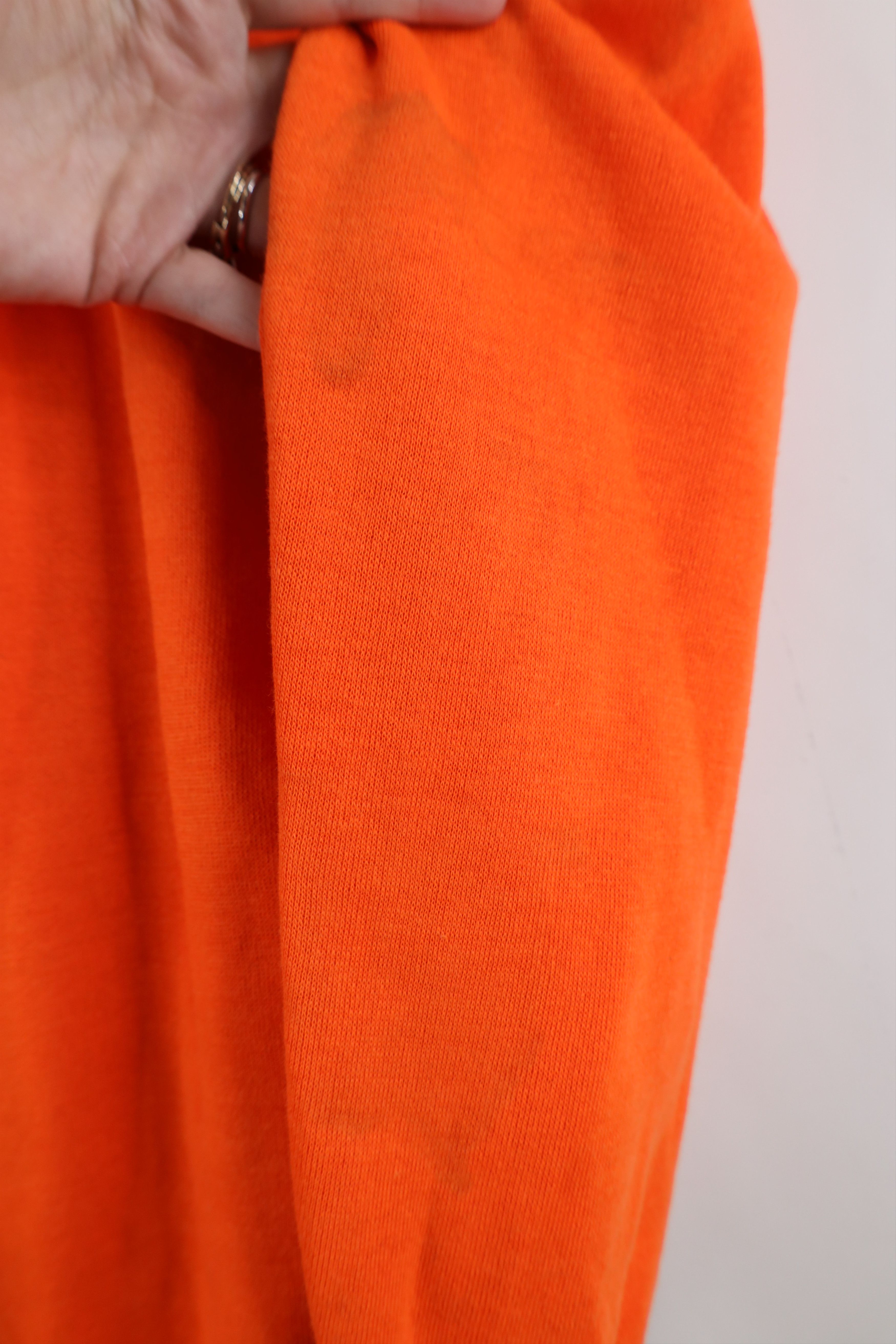 Vintage Vintage 70s Streetwear Blank Crewneck Sweatshirt Orange USA Size US L / EU 52-54 / 3 - 9 Thumbnail