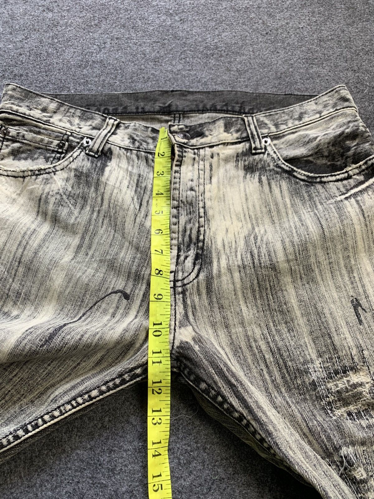 Le Grande Bleu (L.G.B.) Lace up flared splater vkei style japanese brand Size US 34 / EU 50 - 17 Thumbnail