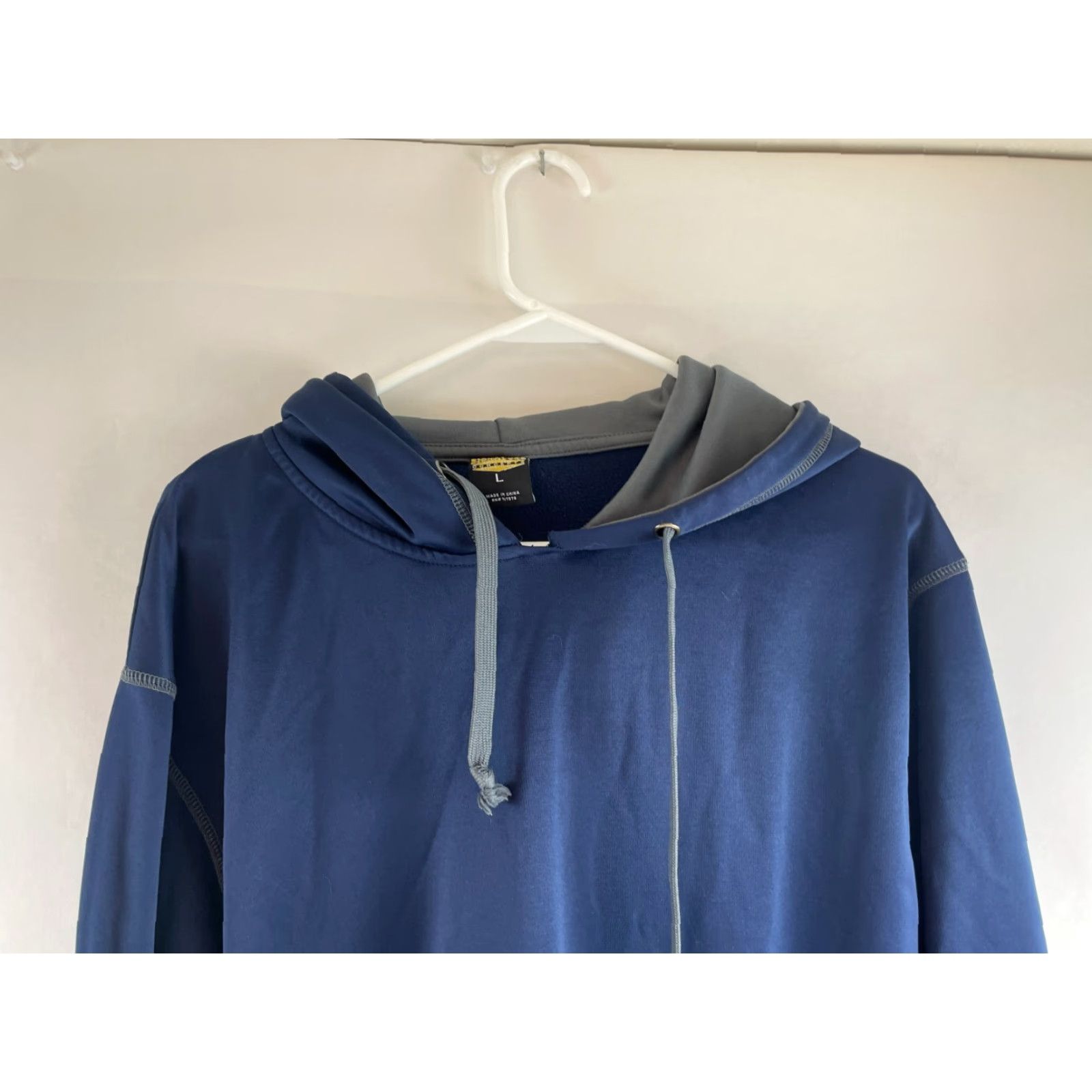 Vintage Signature Concepts Sweatshirt Men's L Navy Blue Hooded Pullover Drawstring Size US L / EU 52-54 / 3 - 3 Thumbnail