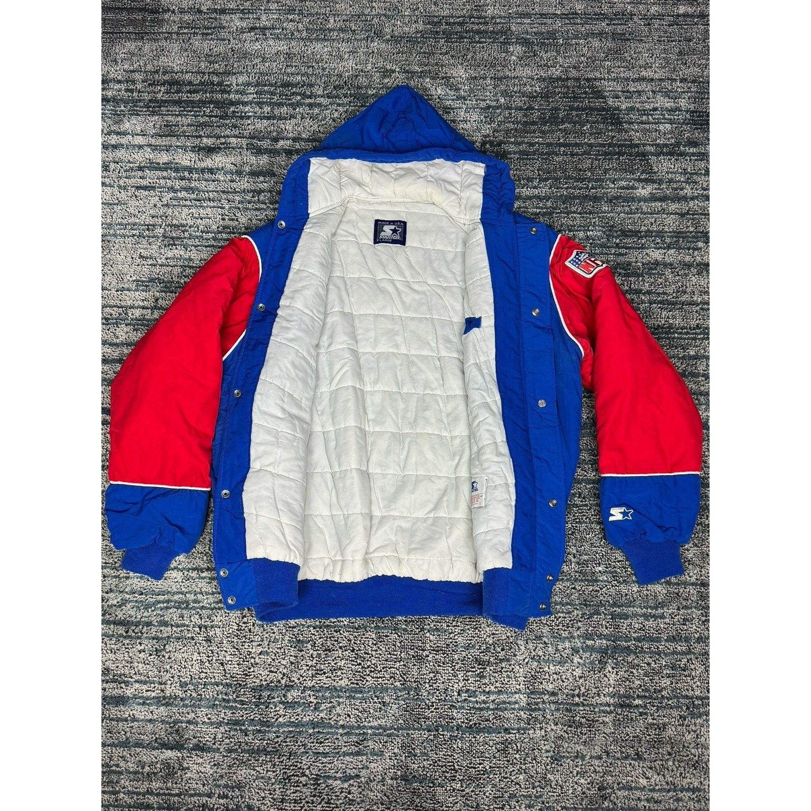 Starter New York Giants 1990s Vintage NFL Satin Starter SZ XL Size US XL / EU 56 / 4 - 10 Thumbnail