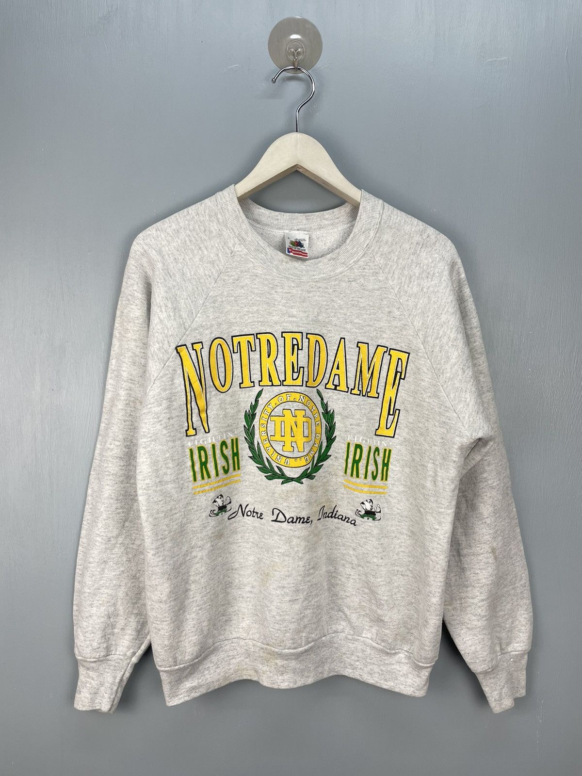 Vintage Vintage 80s Notre Dame University sweatshirt Size US L / EU 52-54 / 3 - 1 Thumbnail