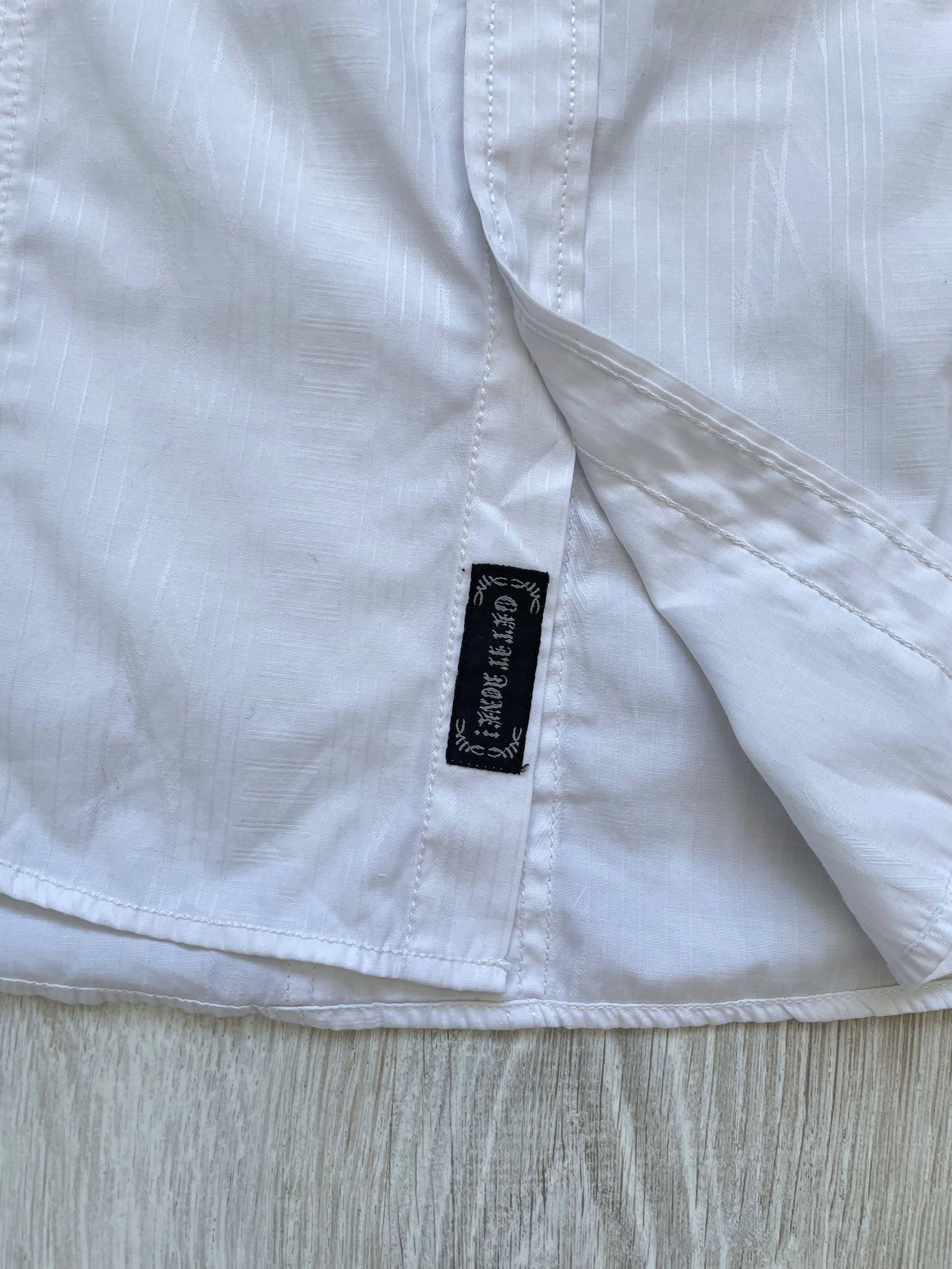 If Six Was Nine Vintage 90s Roar RAJ Dressy Tonal White Shirt Size US L / EU 52-54 / 3 - 6 Thumbnail