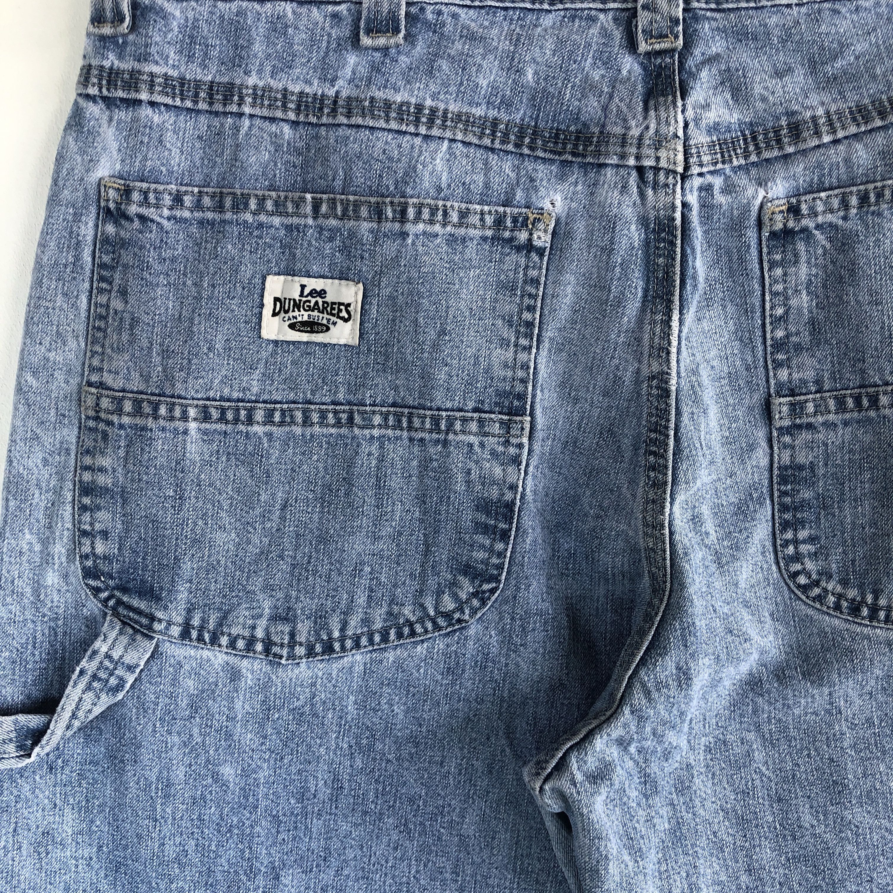 Lee Vintage Lee Baggy Jeans Lee Dungarees Denim Workers Pants Size US 34 / EU 50 - 6 Thumbnail