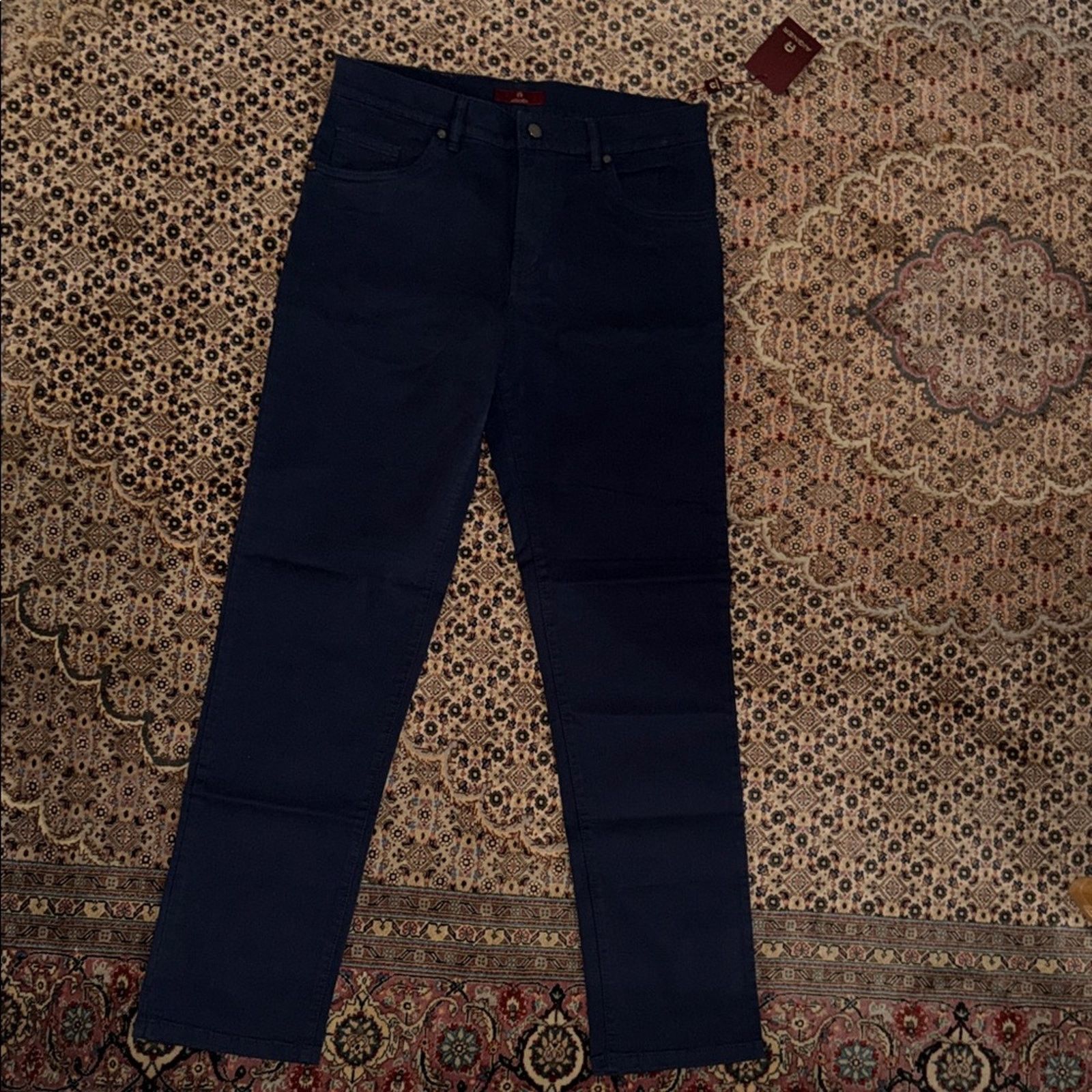 Etienne Aigner Etienne Aigner Dark Blue Chinos Men's Size 32 Size US 32 / EU 48 - 4 Thumbnail