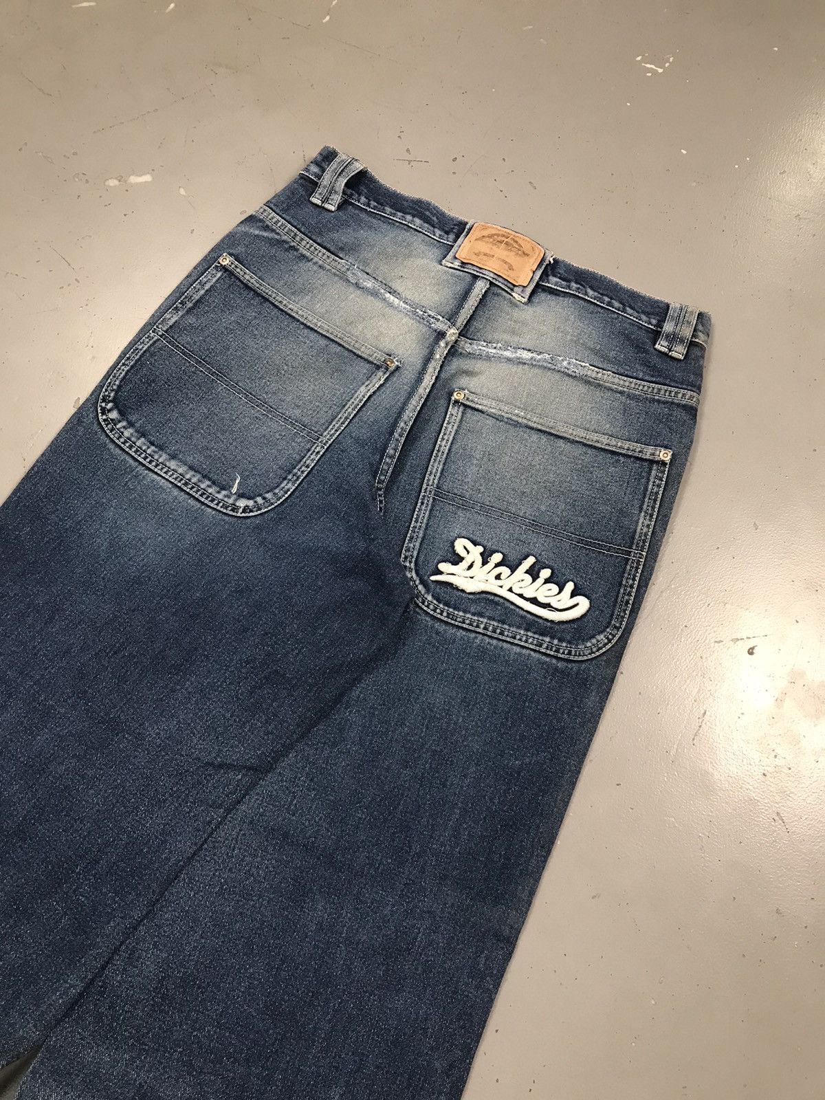 Carhartt × Dickies × Vintage Rare vintage dickies big daddy baggy fit denim pant Size US 32 / EU 48 - 10 Thumbnail