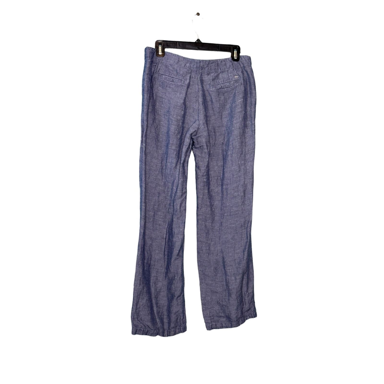 Tommy Hilfiger Tommy Hilfiger blue linen wide legs casual pants size 4 Size 27" / US 4 / IT 40 - 8 Thumbnail
