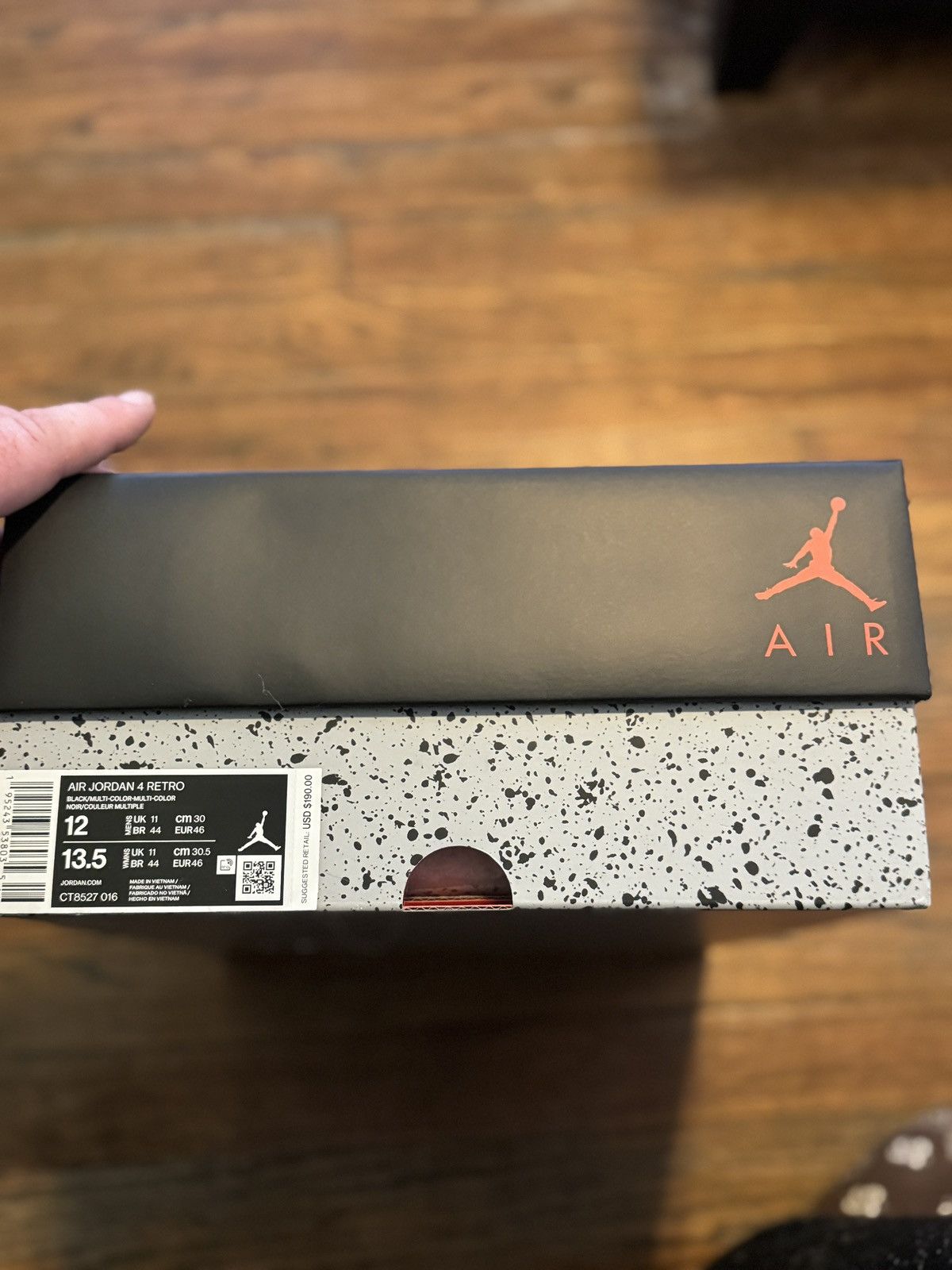 Jordan Brand × Nike JORDAN 4 RETRO RED THUNDER Size US 12 / EU 45 - 5 Thumbnail